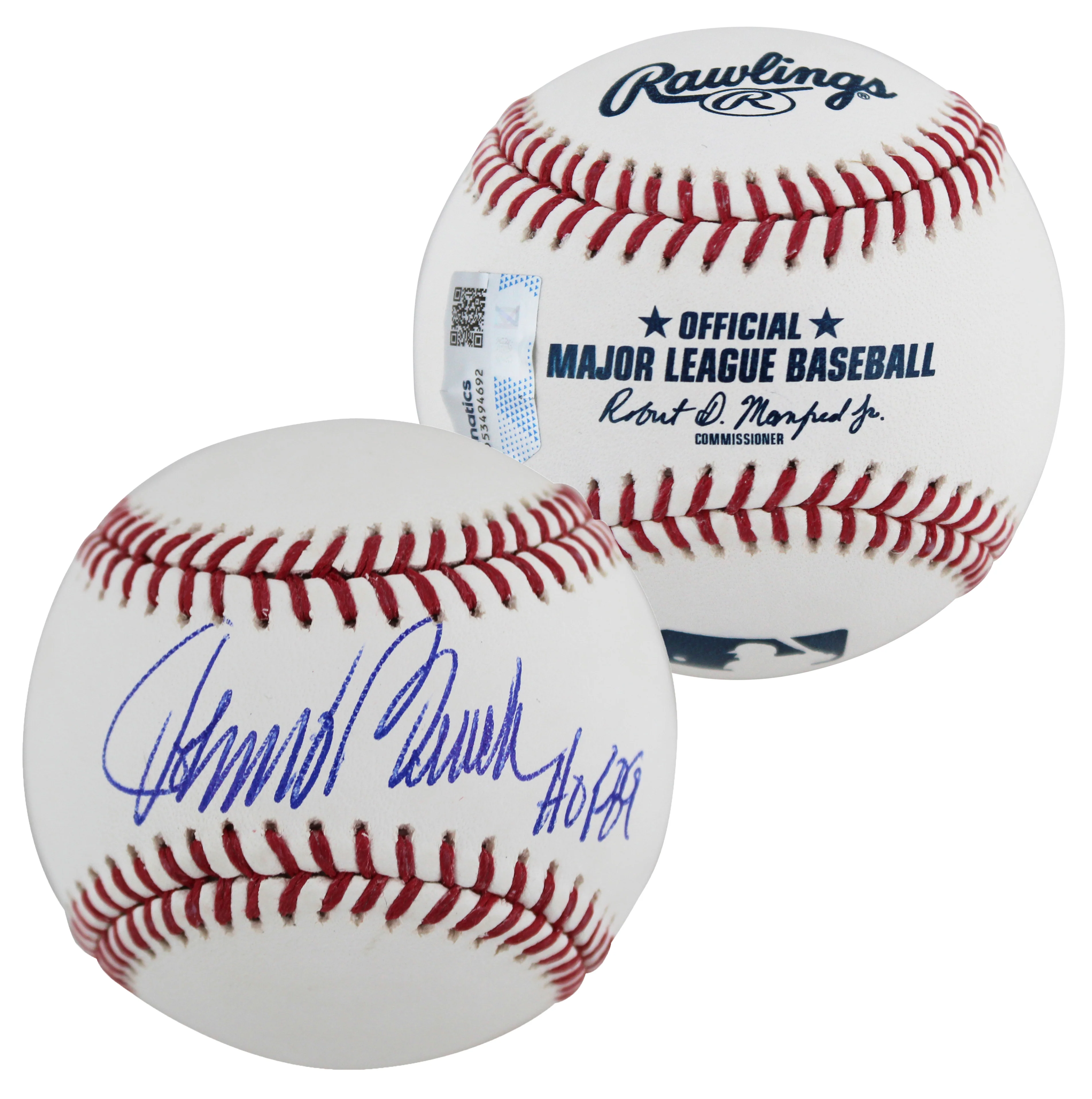 Reds Johnny Bench "HOF 89" Authentic Signed Manfred Oml Baseball Fanatics - Image 2