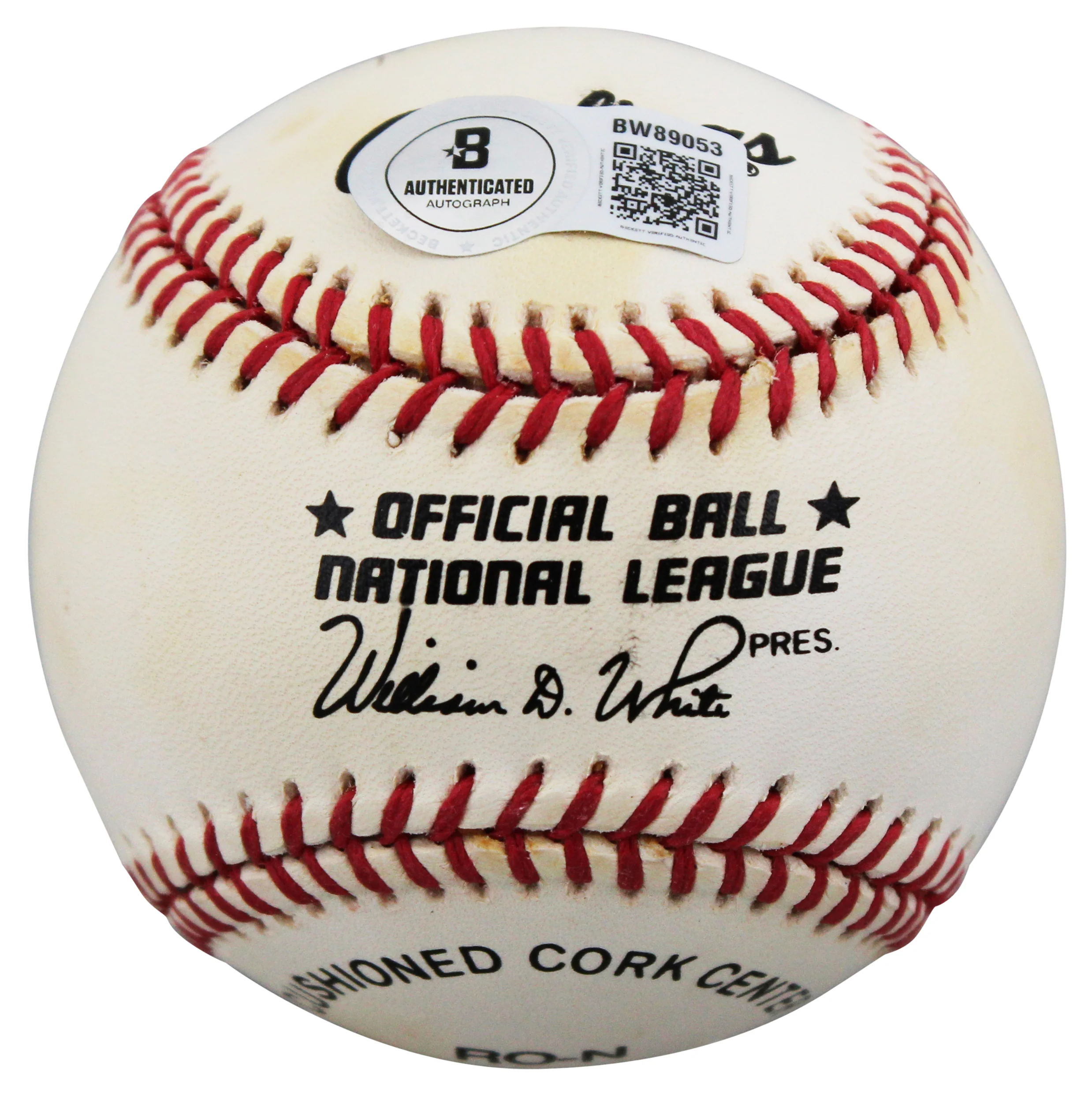 Reds Johnny Vander Meer Authentic Signed William White ONL Baseball BAS #BW89053 - Image 8