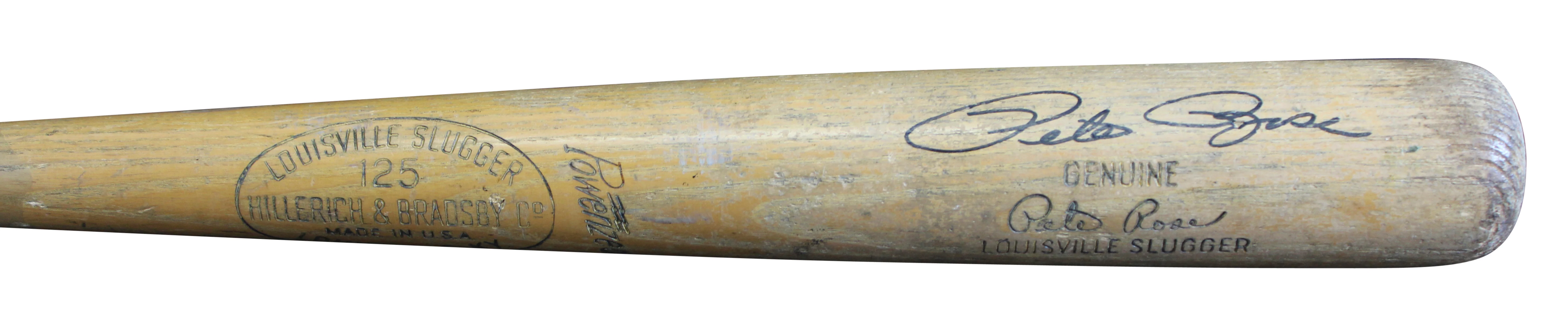 Reds Pete Rose Signed 1963 Louisville Slugger Bat GU Graded 7.5 PSA/DNA & BAS - Image 4