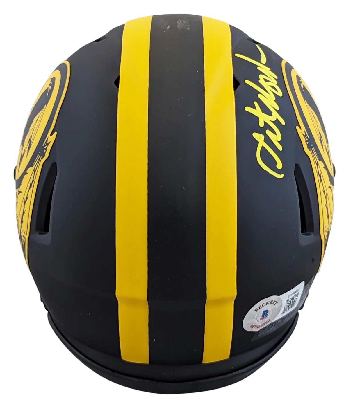 Redskins Art Monk Authentic Signed Eclipse Speed Mini Helmet BAS Wit - Image 3