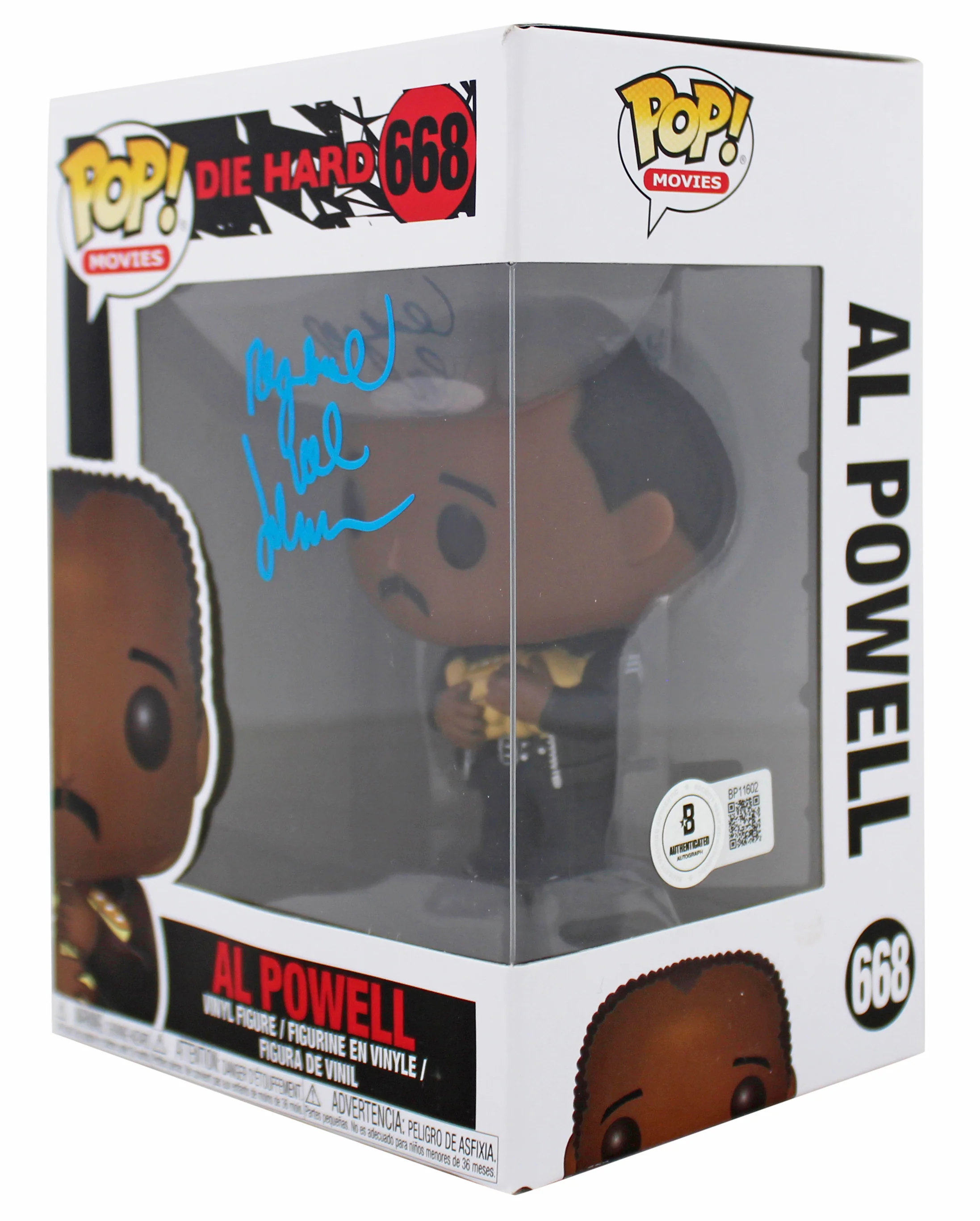 Reginald VelJohnson Die Hard Signed #668 Funko Pop Vinyl Figure w/ Blue Sig BAS - Image 3
