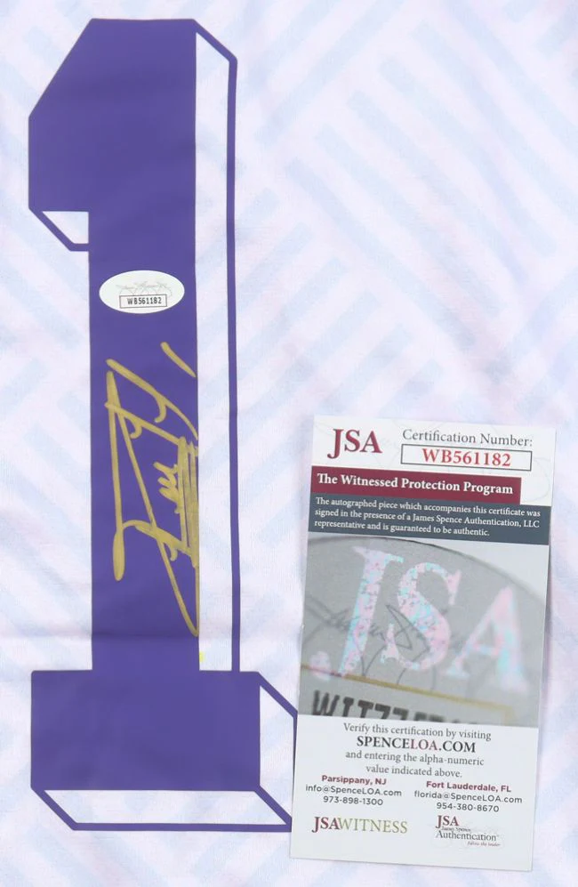 Rene Higuita Signed Columbia Higuita Brand White Soccer Jersey JSA - Image 2