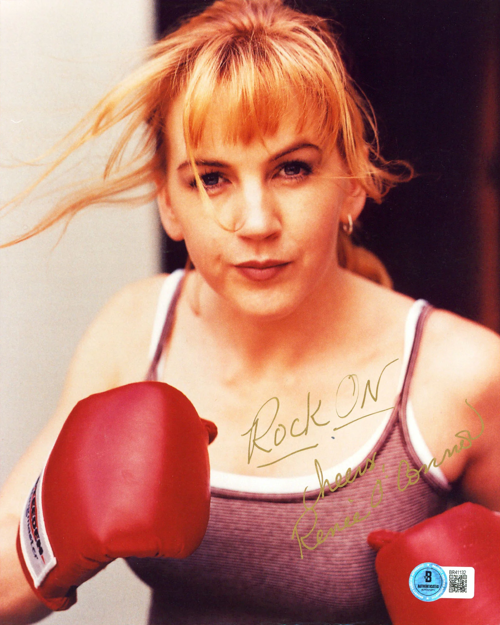 Renee O'Connor Xena Warrior Princess "Rock On Cheers" Signed 8x10 Photo BAS - Image 2