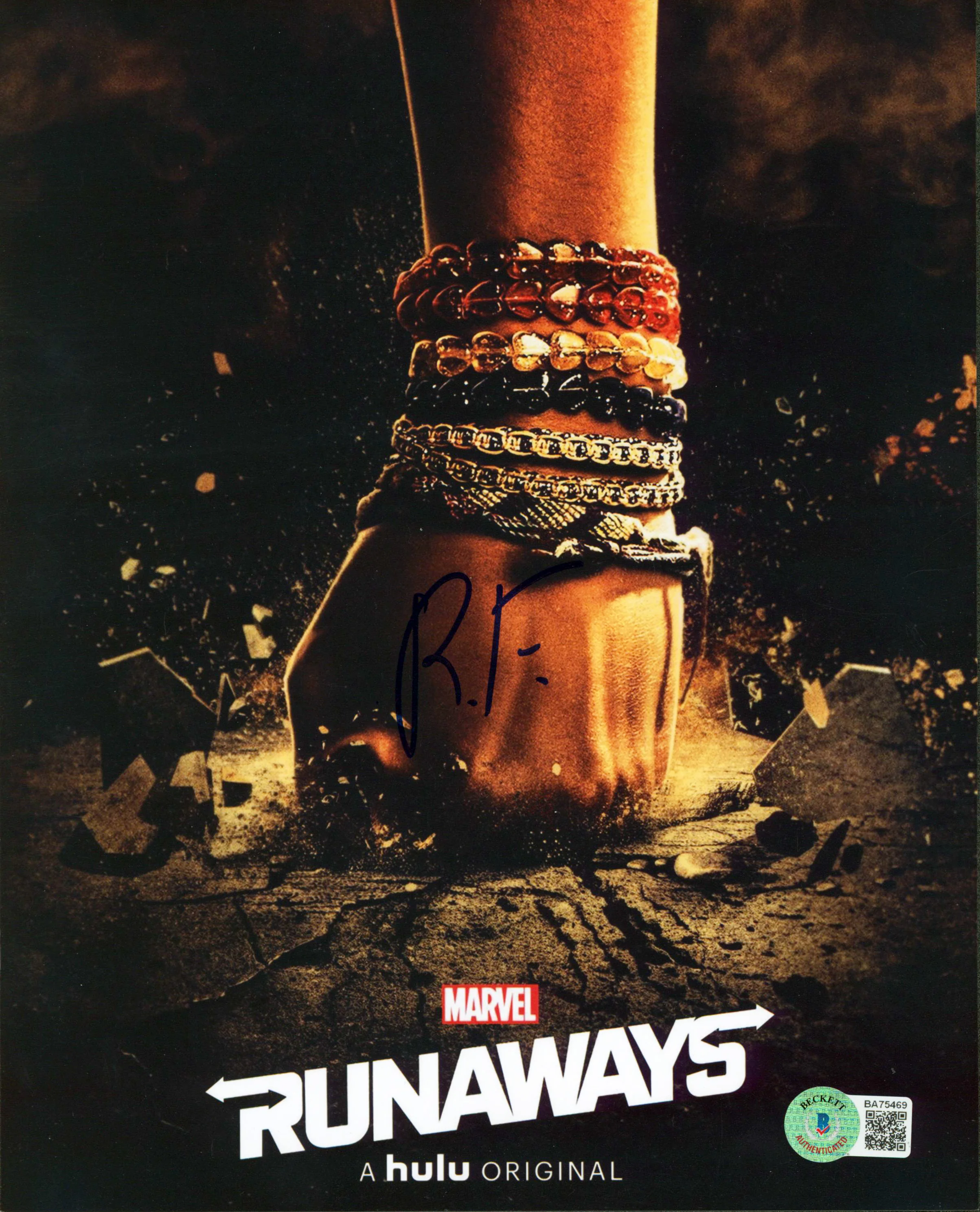Renzy Feliz Marvel's Runaways Authentic Signed 8x10 Photo BAS #BA75469 - Image 2