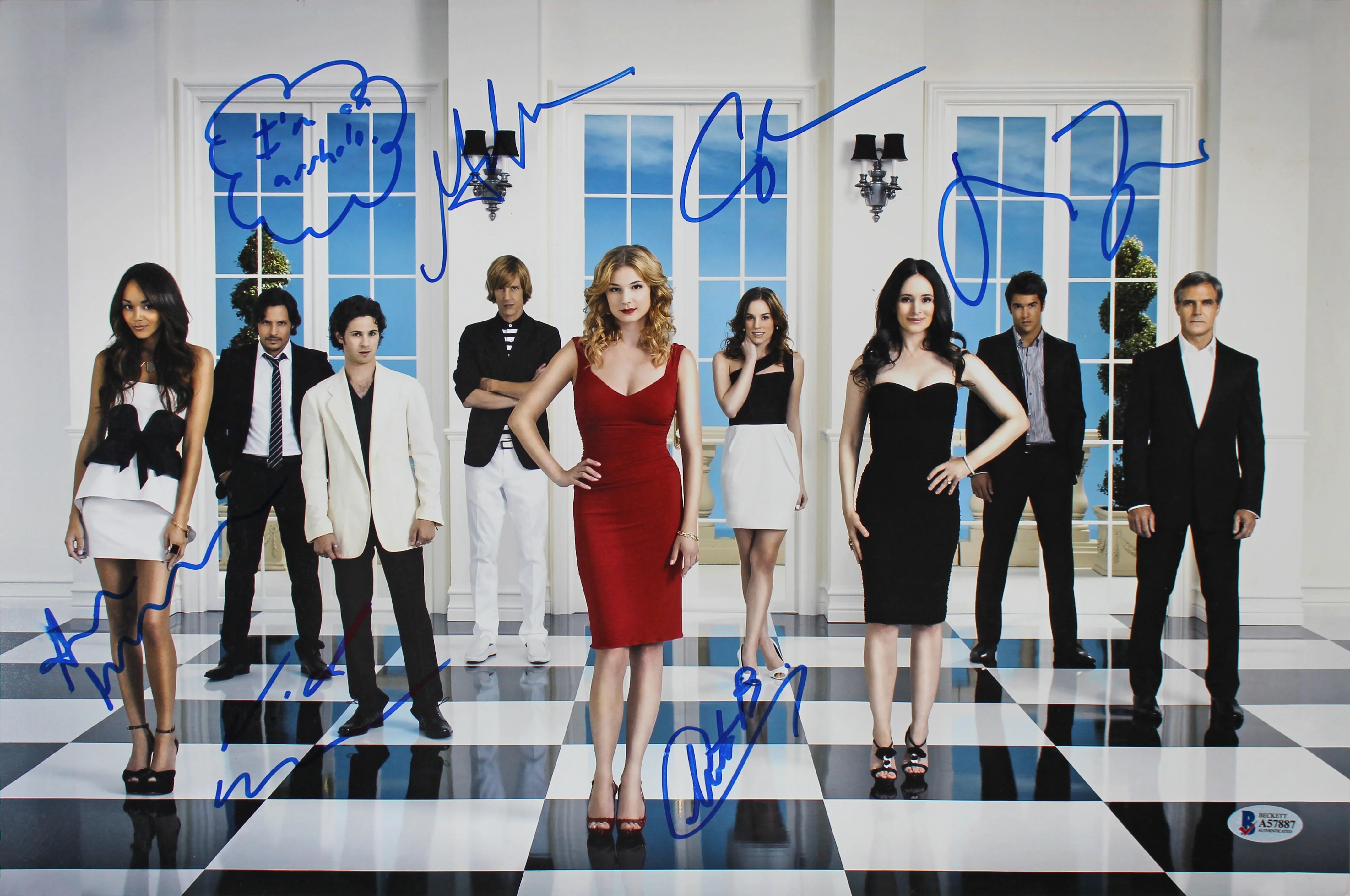Revenge (6) Allen, Madekwe, Bowman, Paolo, Wechsler, Mann Signed 12x18 Photo BAS - Image 2