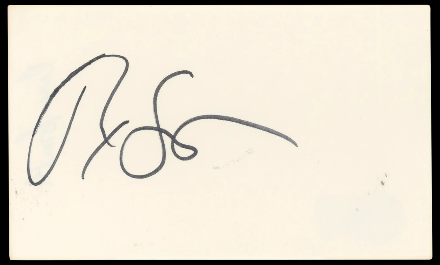 Rex Smith Street Hawk Authentic Signed 3x5 Index Card Autographed BAS #BN33224 - Image 2
