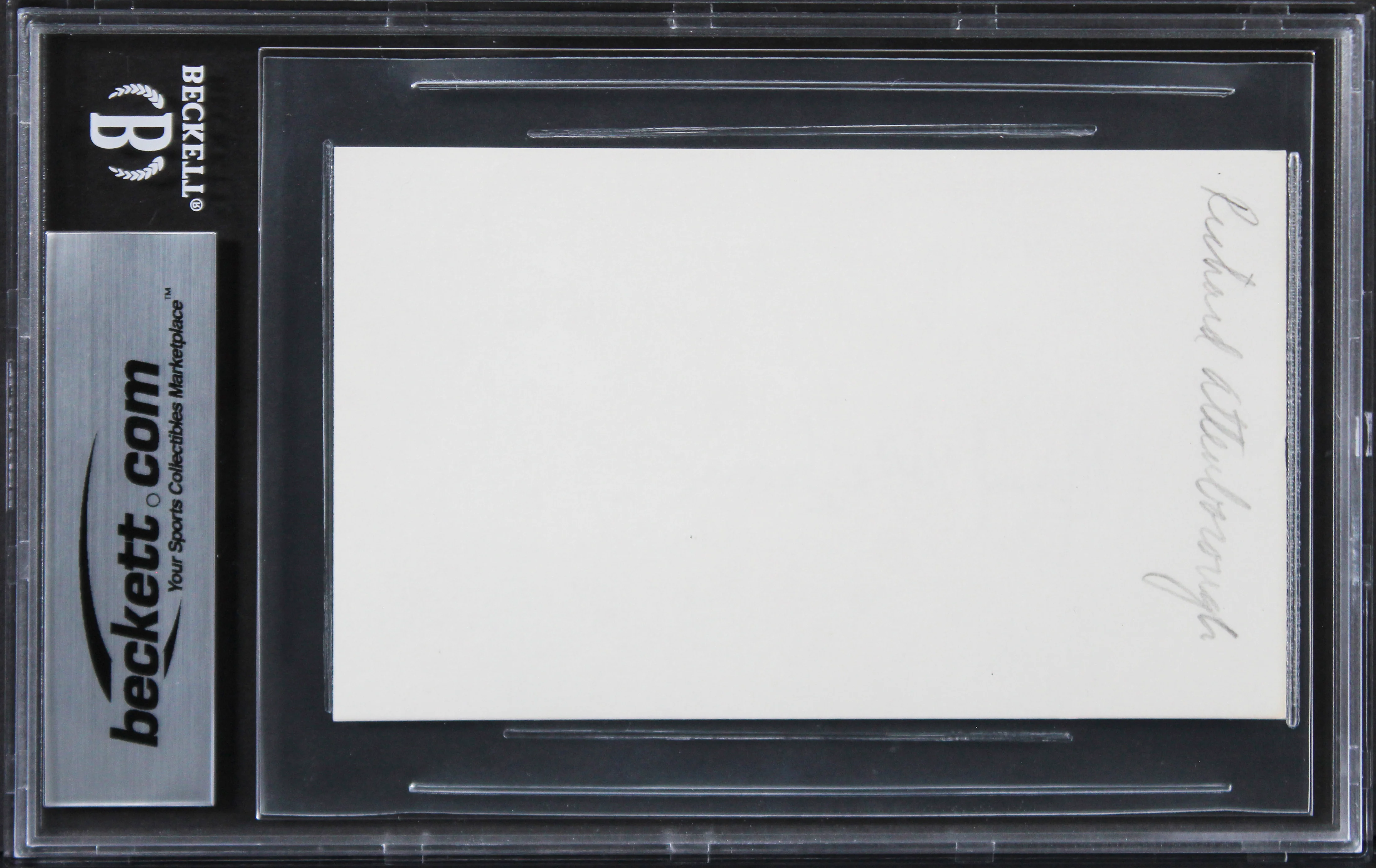 Richard Attenborough Jurassic Park Authentic Signed 3x5 Index Card BAS Slabbed - Image 3