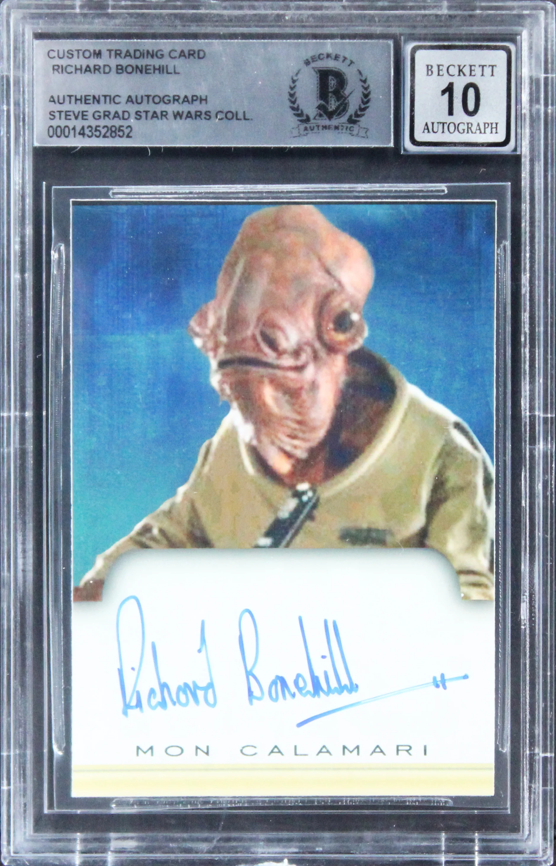 Richard Bonehill Star Wars Signed Custom Trading Card Auto 10! BAS Slabbed 2 - Image 2