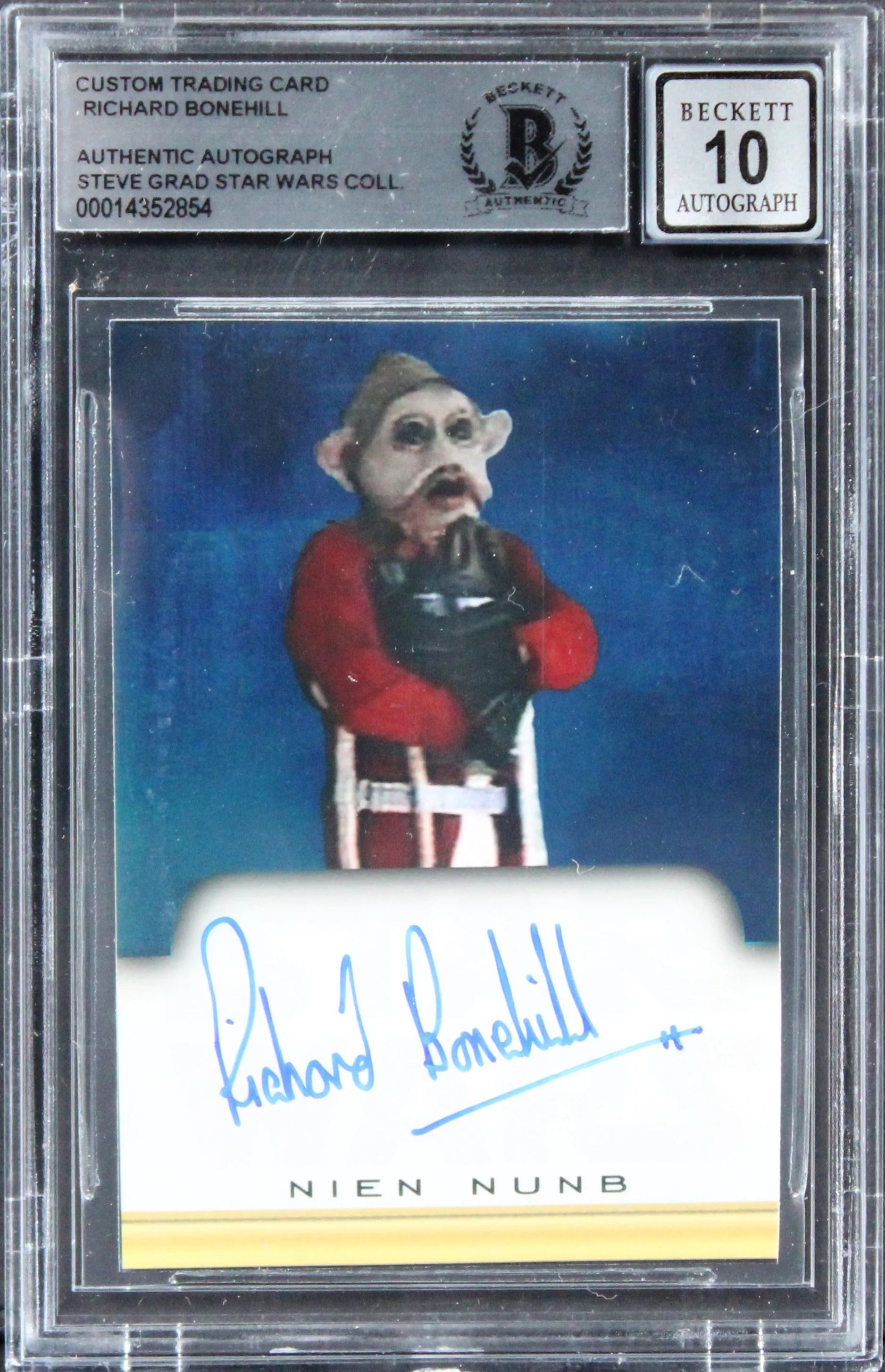 Richard Bonehill Star Wars Signed Custom Trading Card Auto 10! BAS Slabbed 3