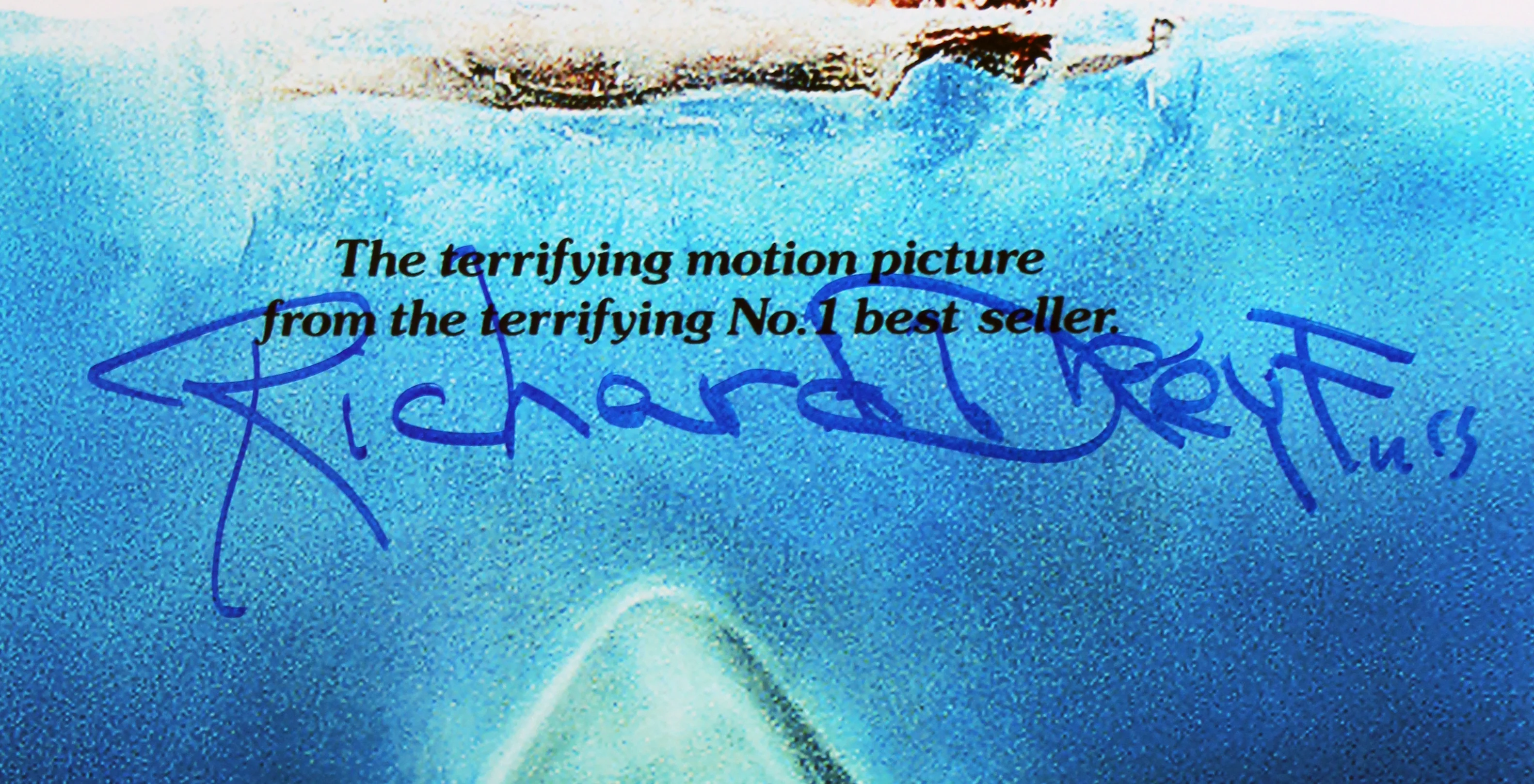 Richard Dreyfuss Jaws Signed 12x18 Mini Movie Poster Photo BAS #BV25114 - Image 3