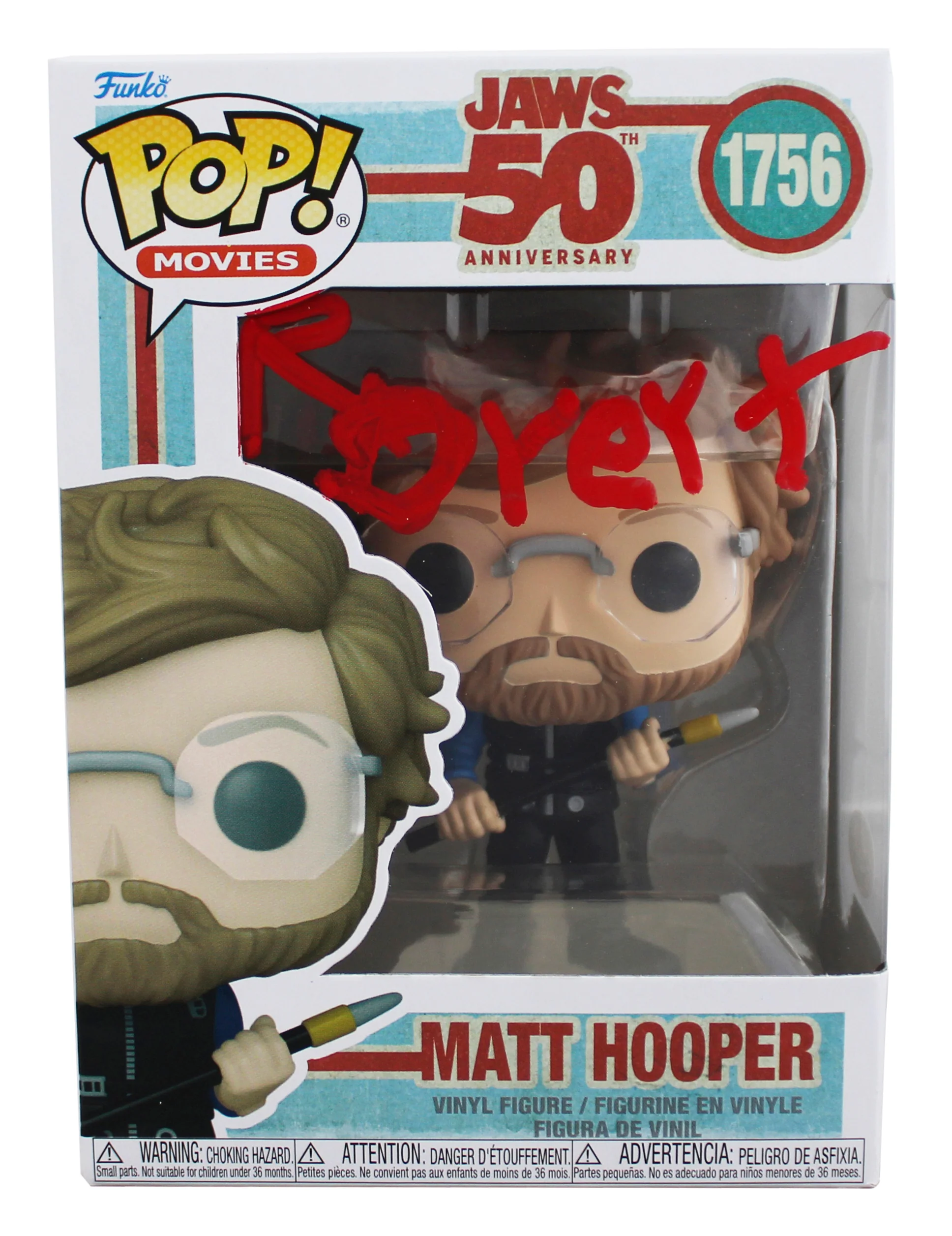 Richard Dreyfuss Jaws Signed Matt Hooper #1756 Funko Pop Figure JSA #CF5509