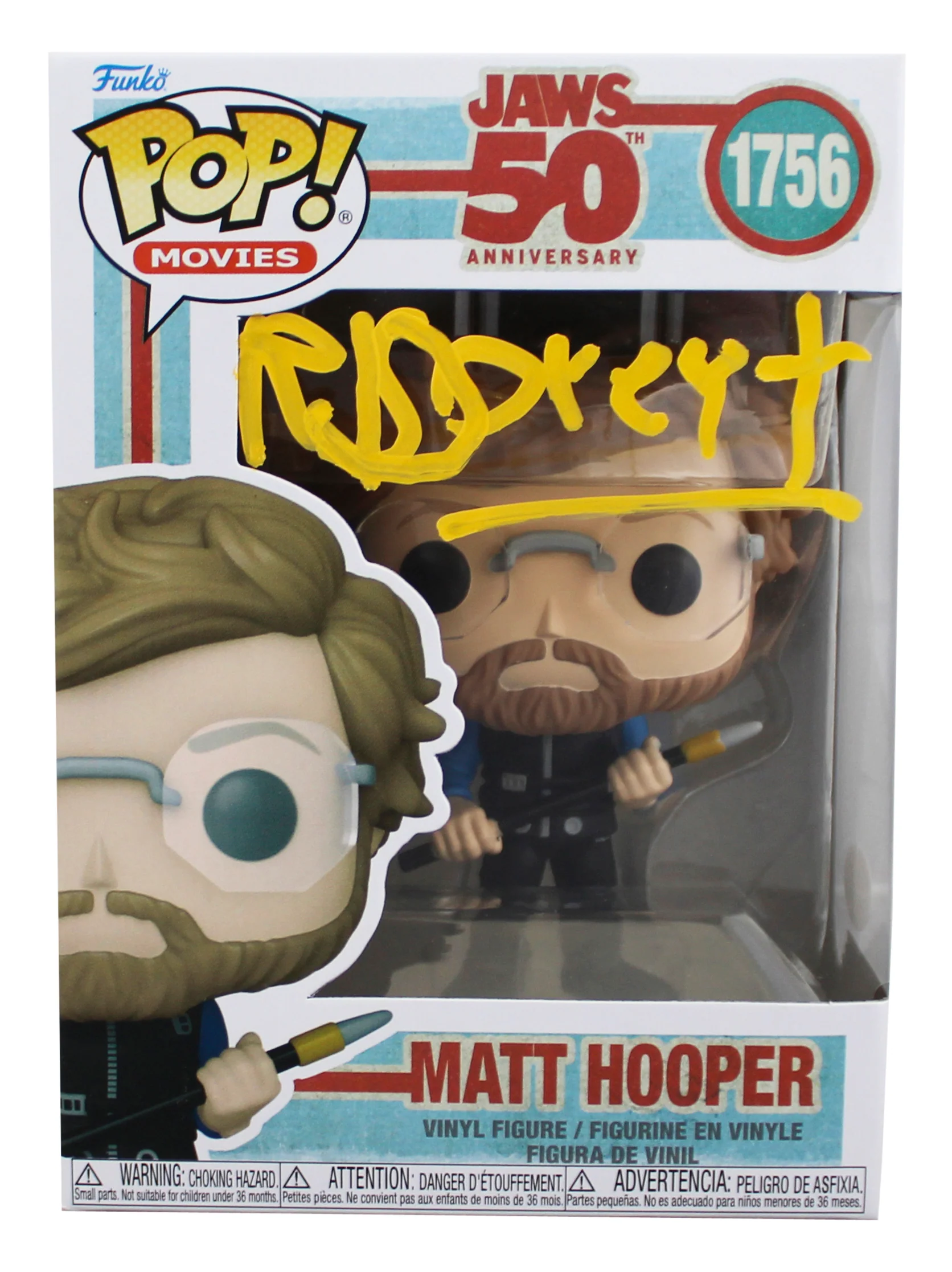Richard Dreyfuss Jaws Signed Matt Hooper #1756 Funko Pop Figure JSA #CF95536 - Image 2