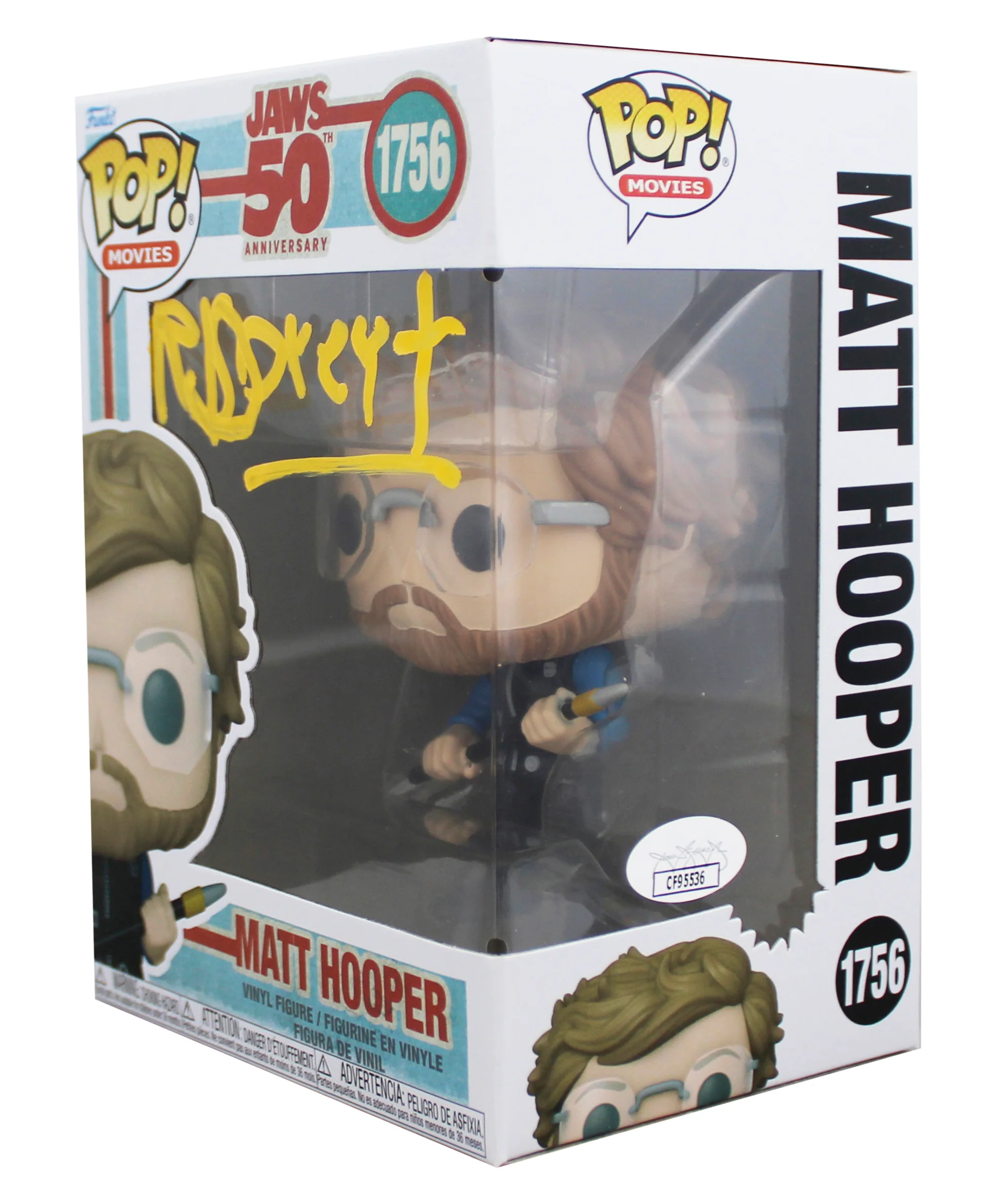 Richard Dreyfuss Jaws Signed Matt Hooper #1756 Funko Pop Figure JSA #CF95536 - Image 3