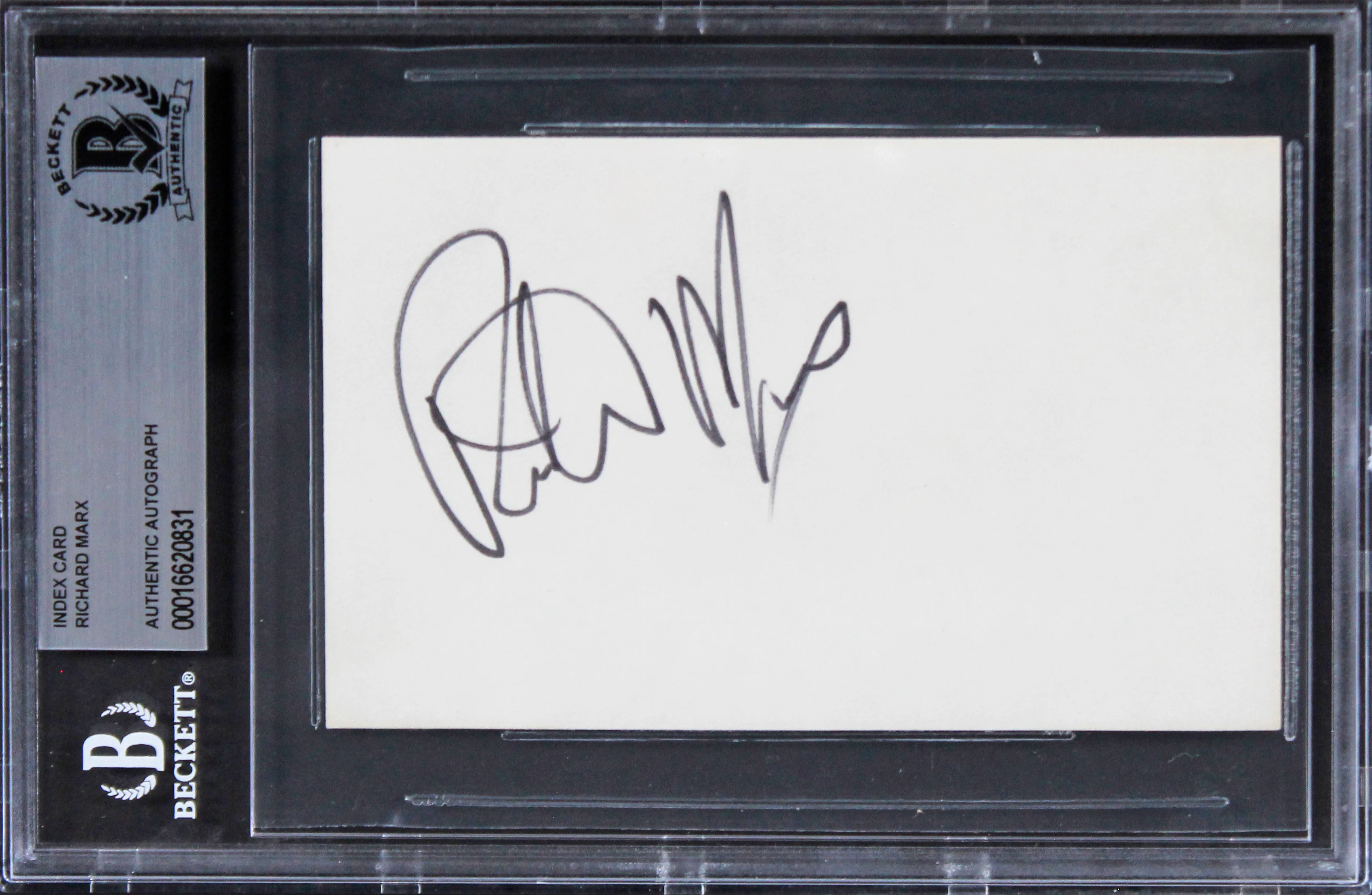 Richard Marx Singer Authentic Signed 3x5 Index Card Autographed BAS Slabbed - Image 2