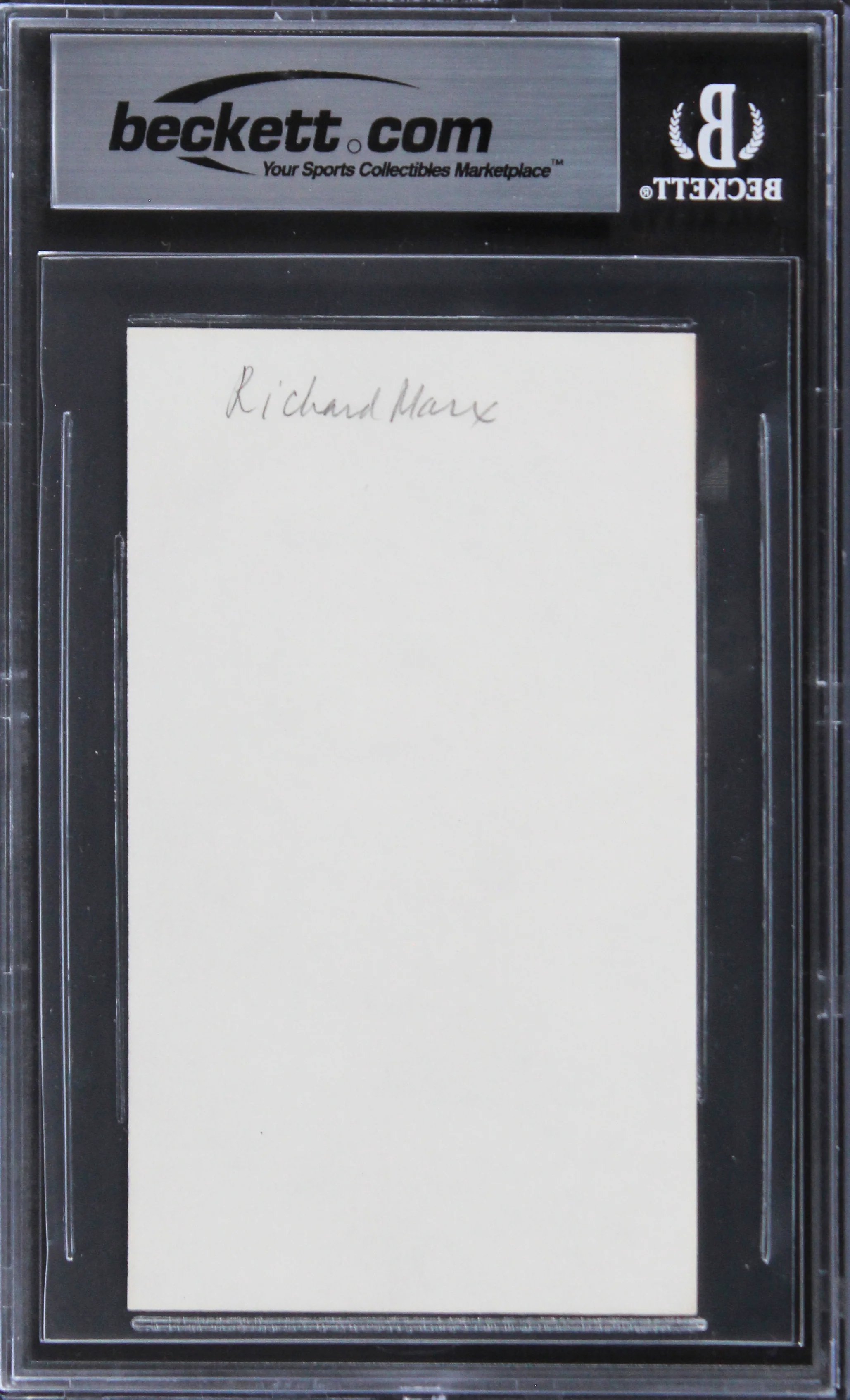 Richard Marx Singer Authentic Signed 3x5 Index Card Autographed BAS Slabbed - Image 3