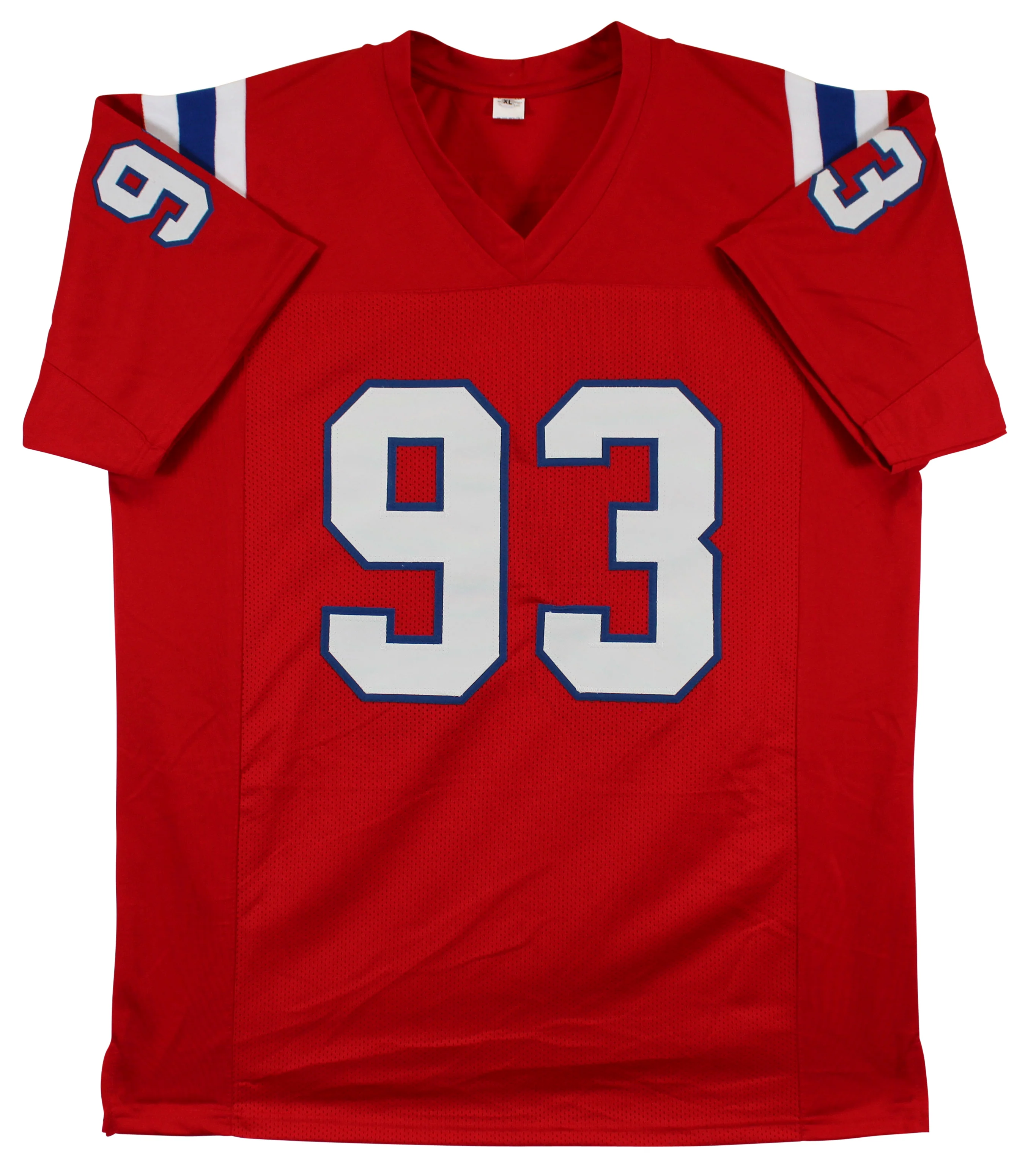 Richard Seymour Authentic Signed Red Pro Style Jersey BAS Witnessed - Image 4
