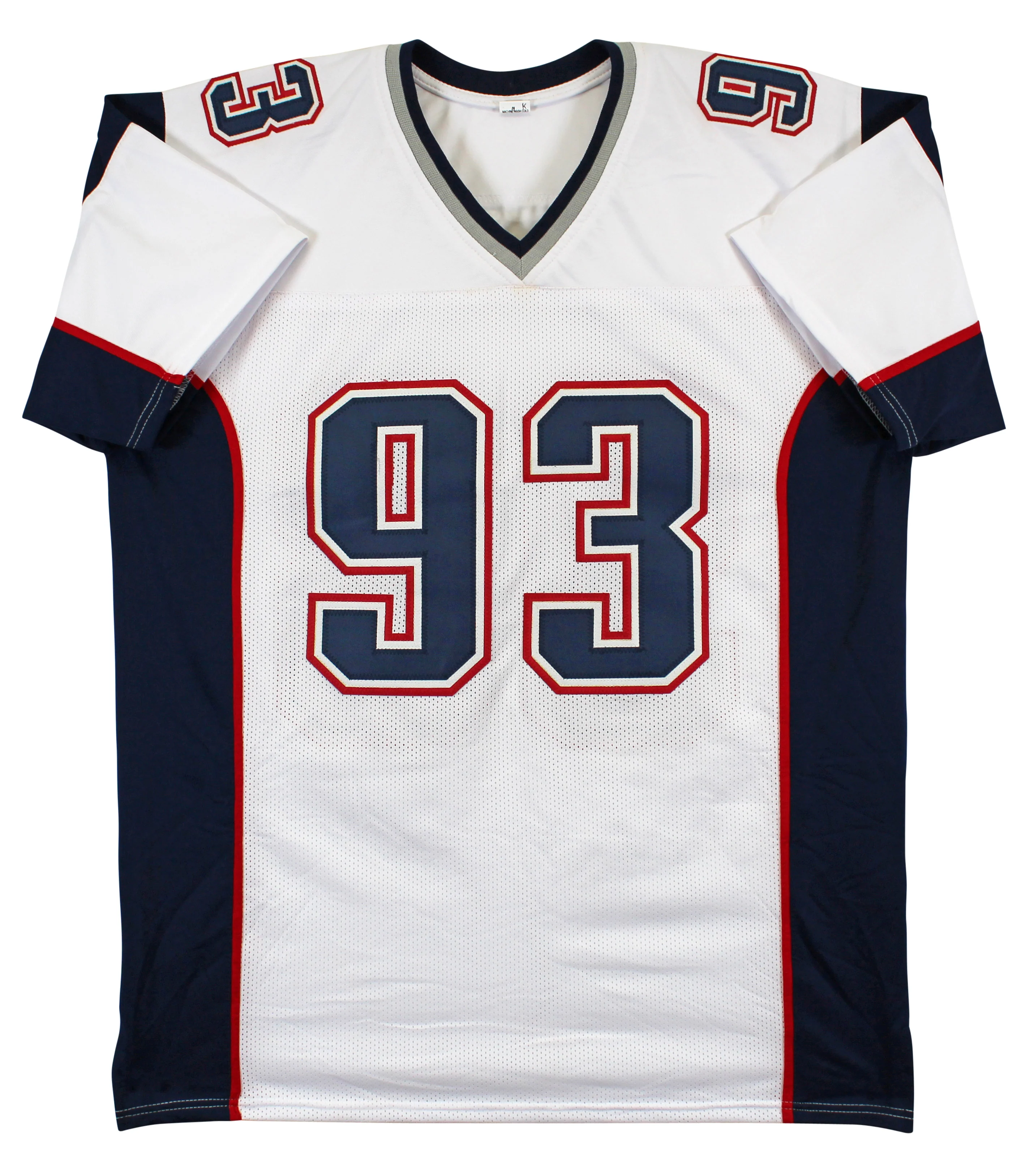 Richard Seymour Authentic Signed White Pro Style Jersey BAS Witnessed - Image 4