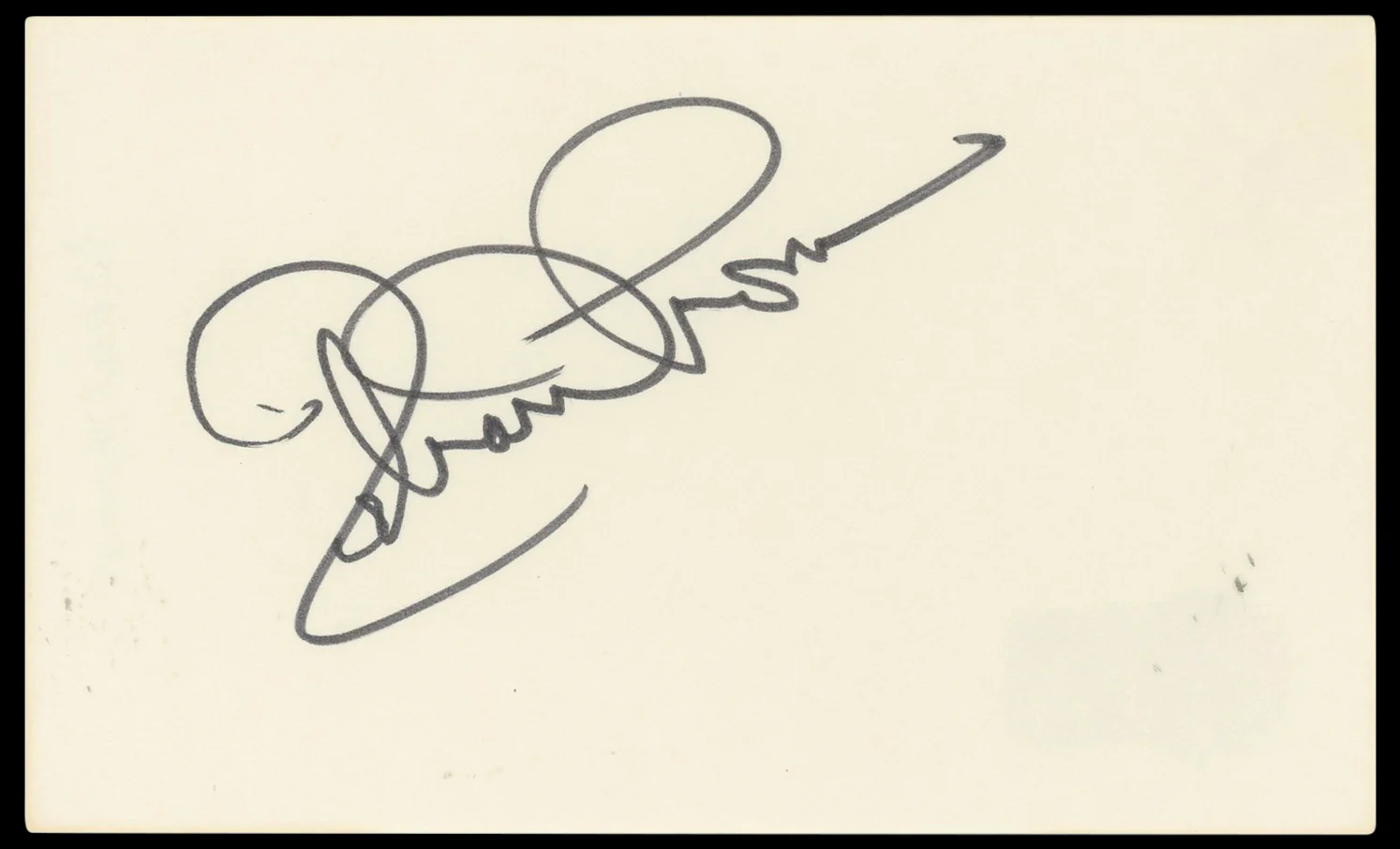 Richard Thomas The Waltons Authentic Signed 3x5 Index Card BAS #BN33320 - Image 2