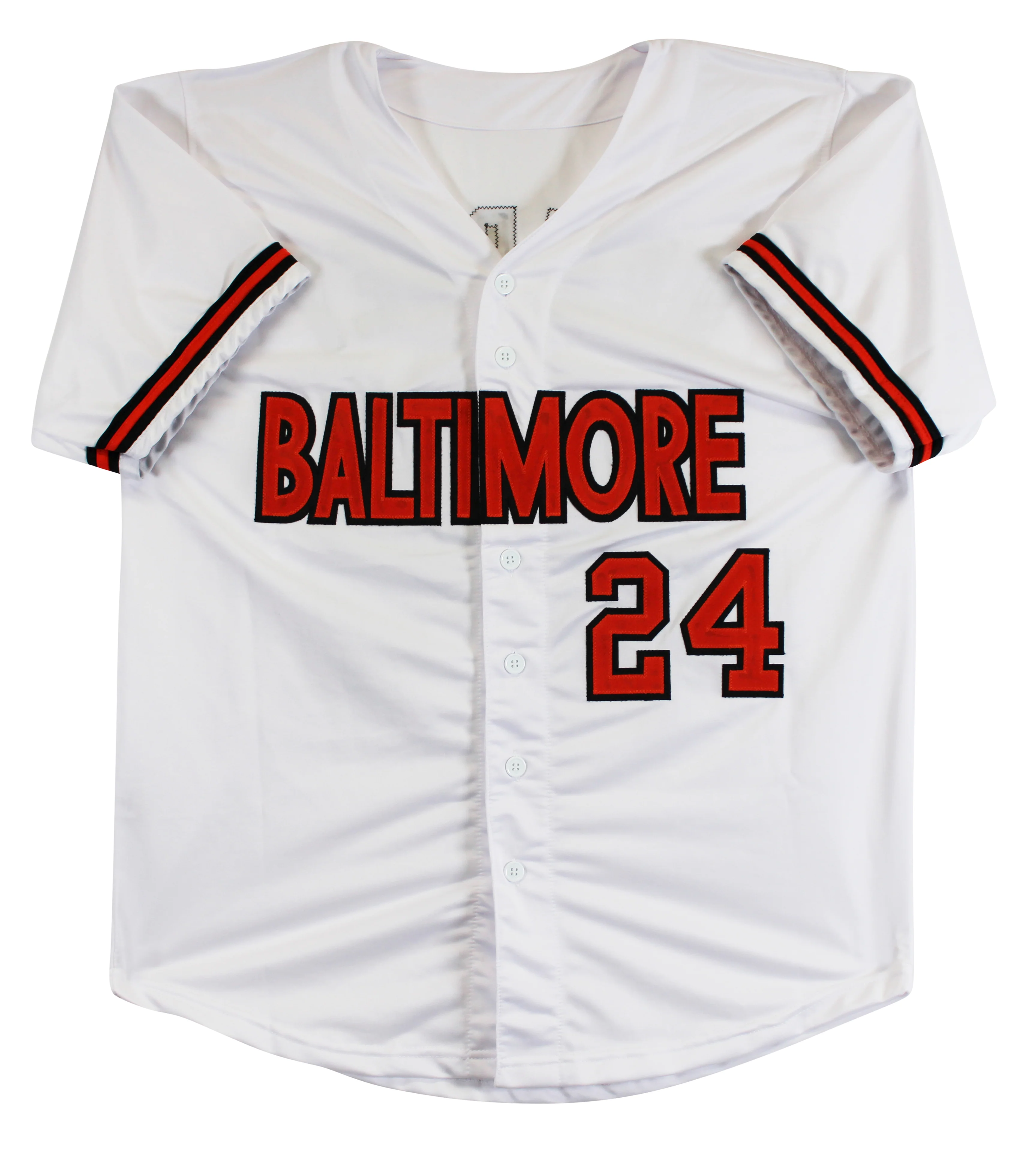 Rick Dempsey "1983 World Series MVP" Signed White Pro Style Jersey BAS Witnessed - Image 4