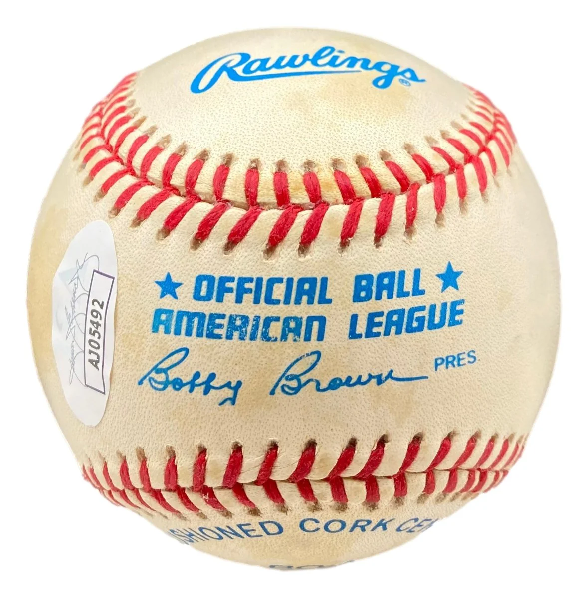 Rick Ferrell Red Sox Signed Official American League Baseball JSA AJ05492 - Image 2