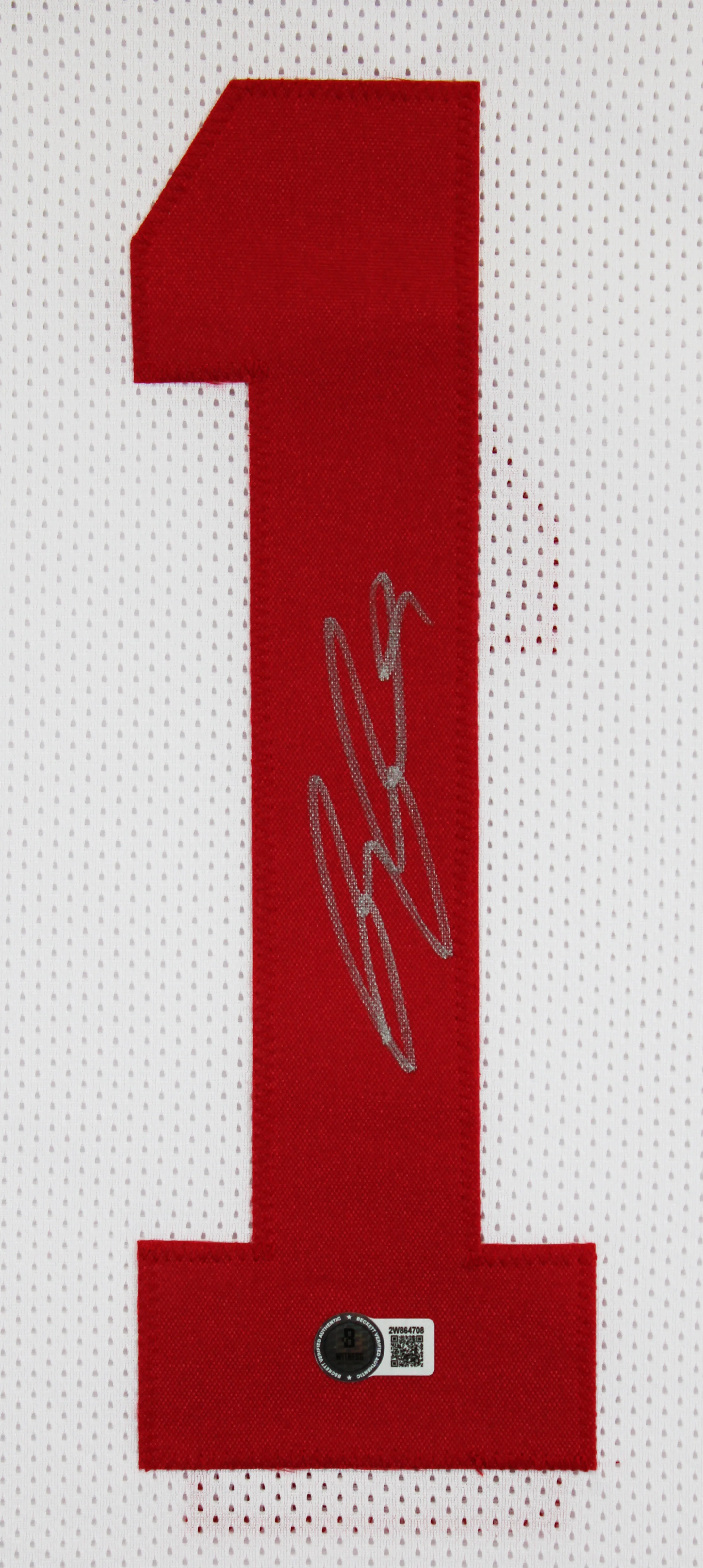 Ricky Pearsall Authentic Signed White Pro Style Framed Jersey BAS Witnessed - Image 3