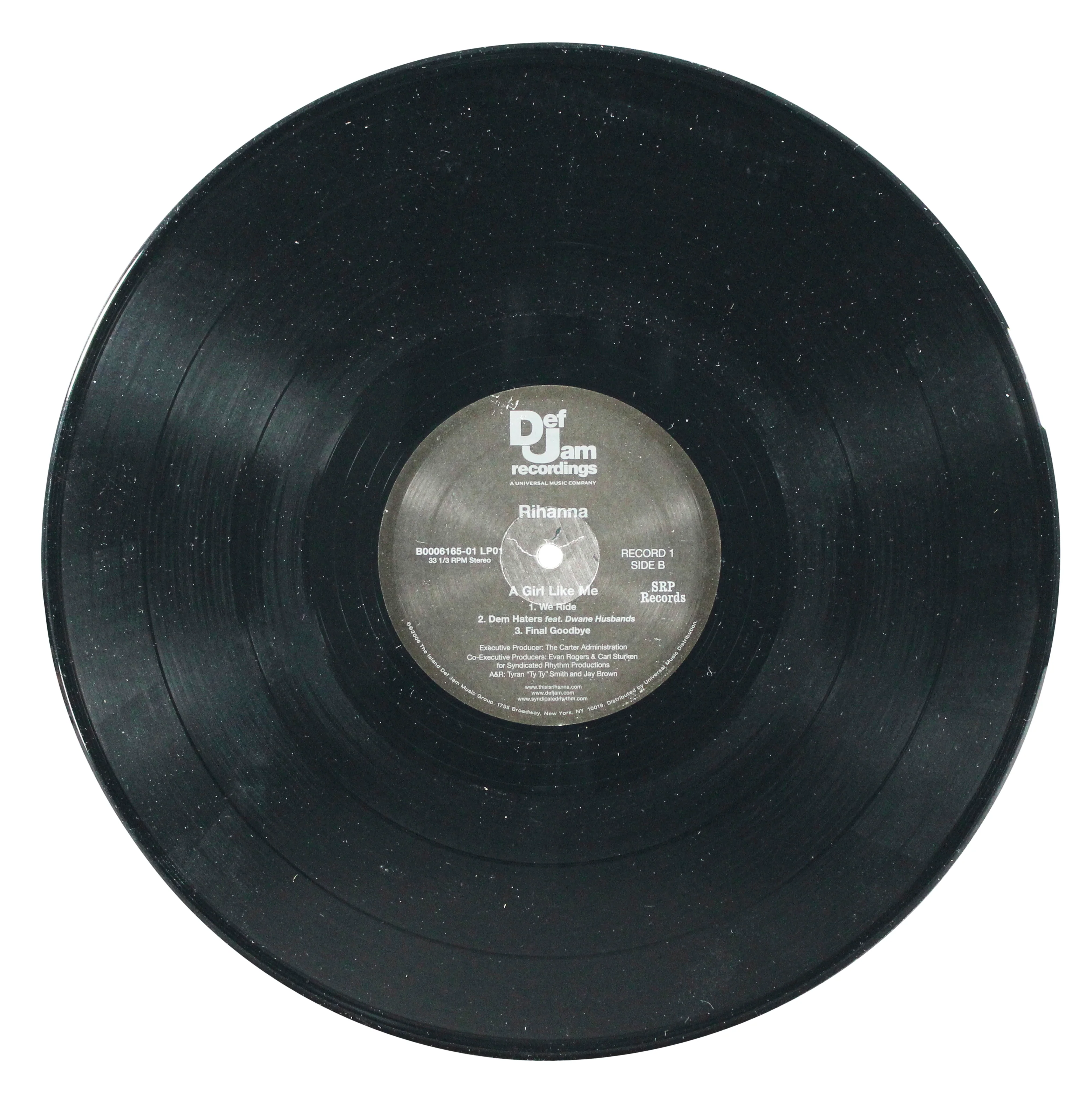Rihanna Signed A Girl Like Me Album Cover W/ Vinyl Auto 10! BAS LOA #AE13762 - Image 6