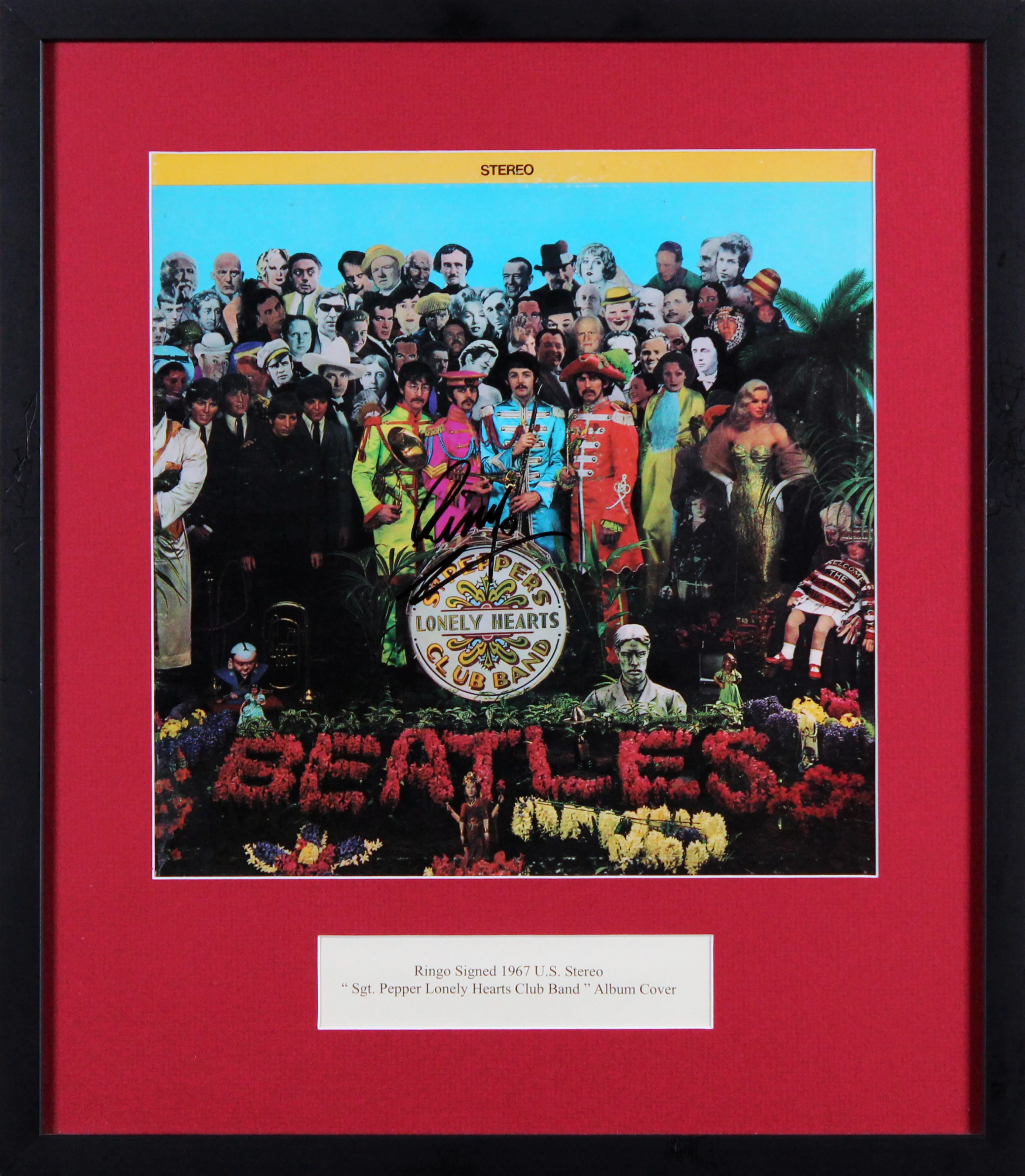 Ringo Starr The Beatles Signed & Framed Sgt. Pepper's Album Cover JSA #ZZ36206 - Image 2