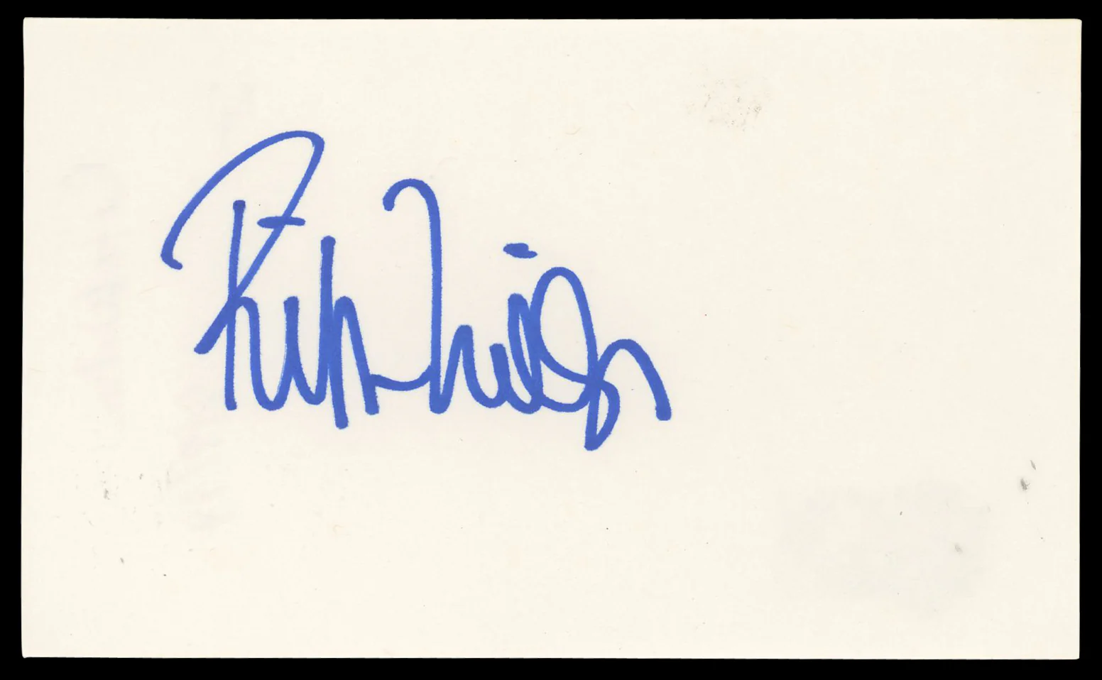 Rita Wilson Sleepless In Seattle Authentic Signed 3x5 Index Card BAS #BN06494 - Image 2