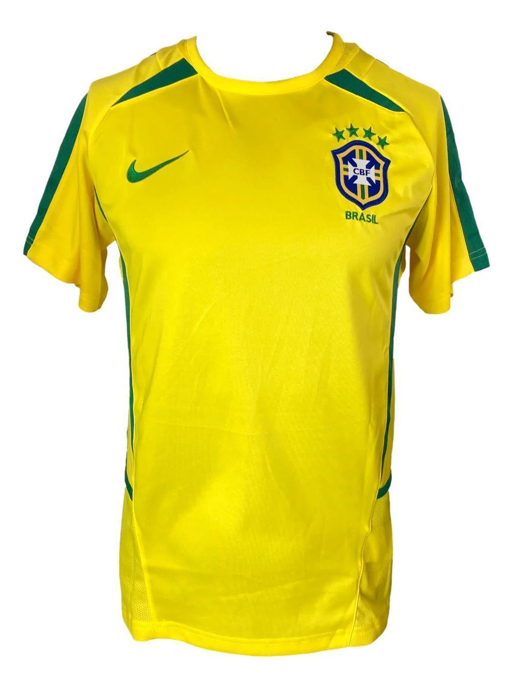Rivaldo Signed Brazil Nike Soccer Jersey BAS - Image 3