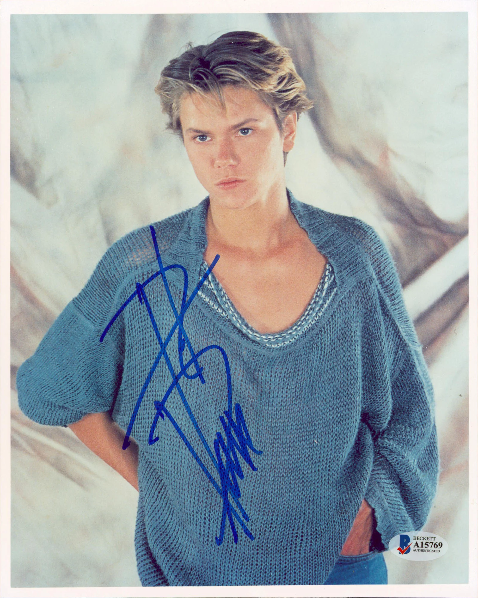 River Phoenix Running On Empty Authentic Signed 8x10 Vertical Photo BAS #A15769 - Image 2
