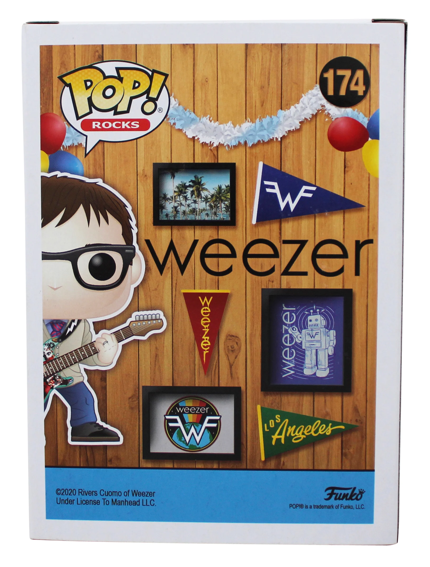 Rivers Cuomo Weezer Authentic Signed #174 Funko Pop Vinyl Figure JSA #CB32529 - Image 5