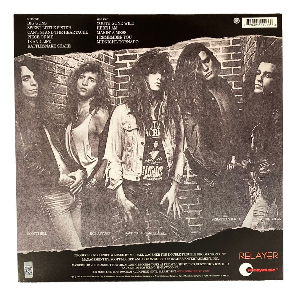Rob Affuso Signed Skid Row Vinyl Album Still Goin Wild Inscribed BAS - Image 2