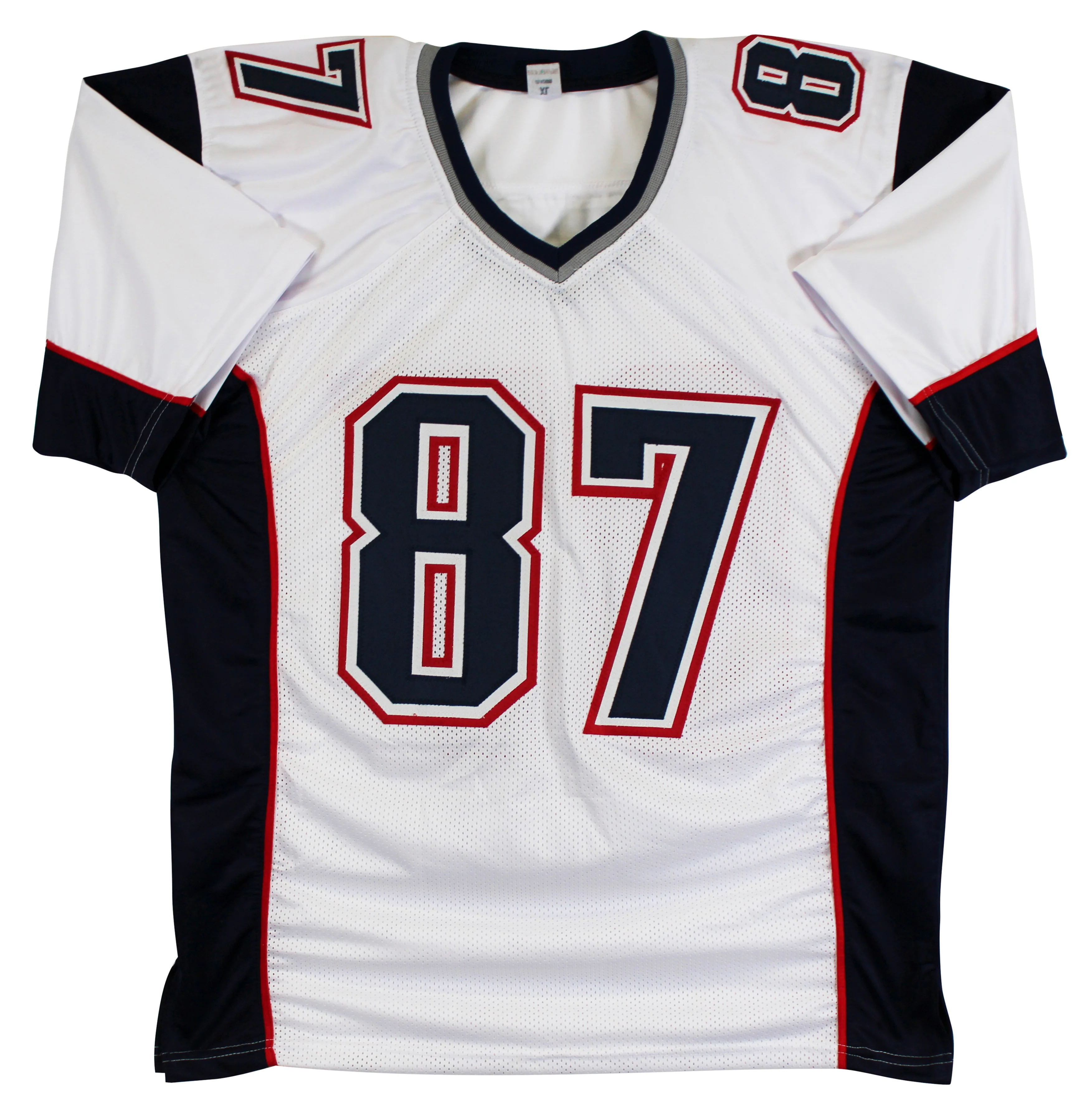 Rob Gronkowski Authentic Signed White Pro Style Jersey Autographed BAS Witnessed - Image 4