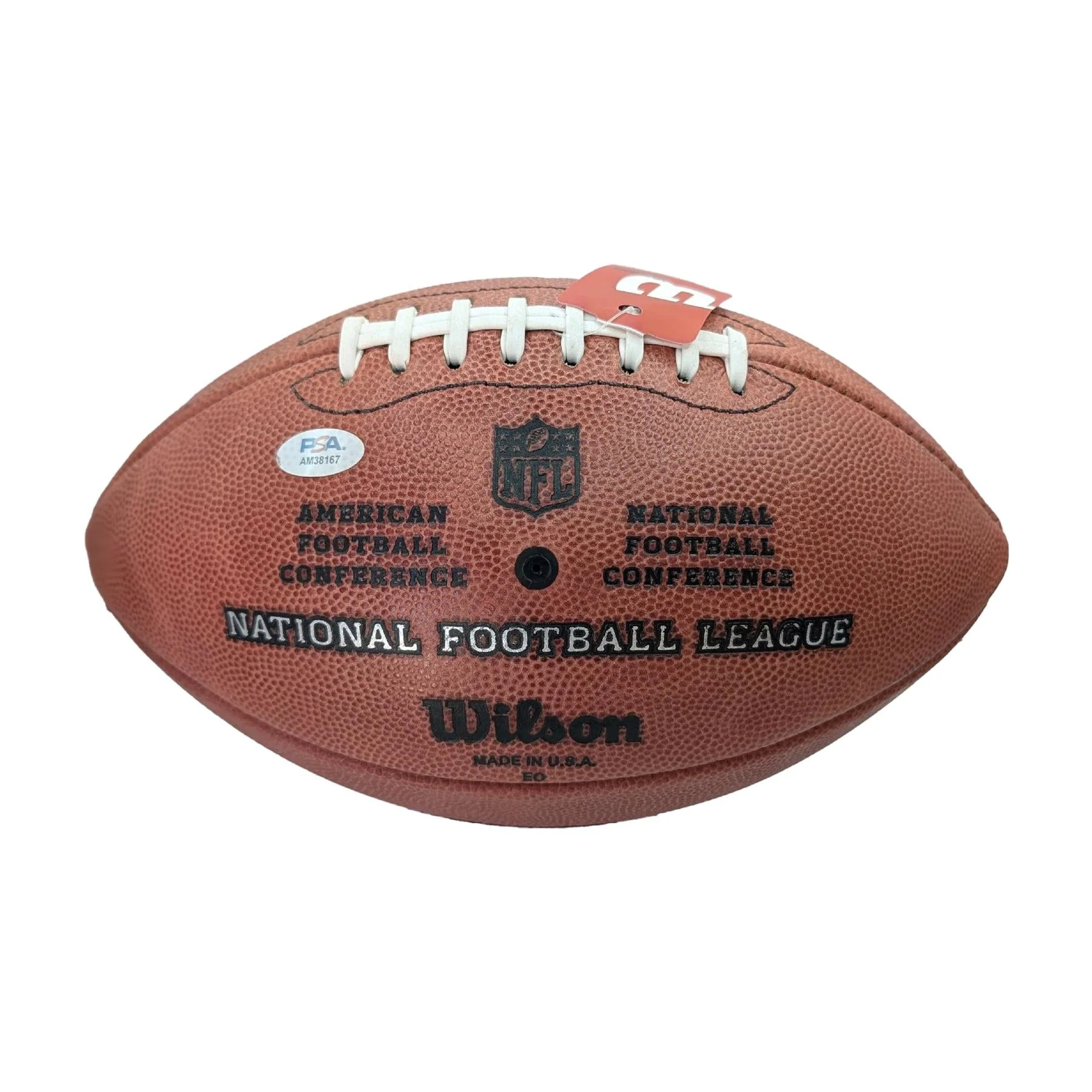 Rob Gronkowski Autographed Tampa Bay Buccaneers Wilson Duke Official NFL Logo Football - Image 3