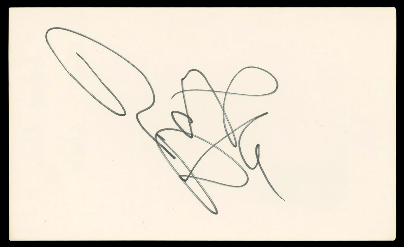 Robert Blake In Cold Blood Signed 3x5 Index Card Autographed BAS #AD70419