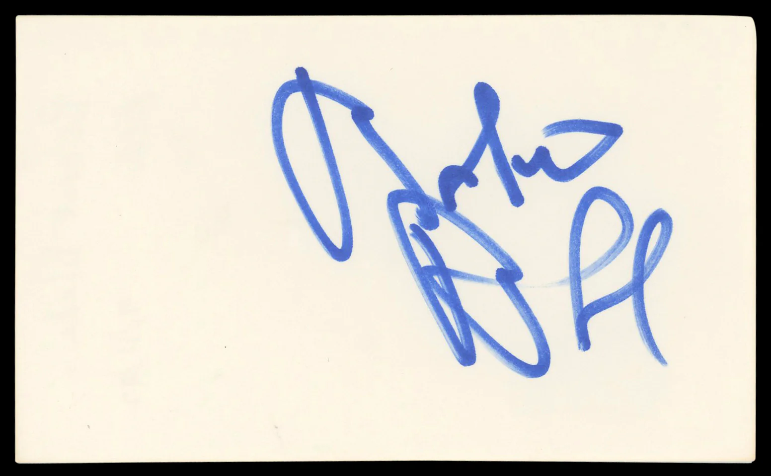 Robert Blake In Cold Blood Signed 3x5 Index Card Autographed BAS #AD70421 - Image 2