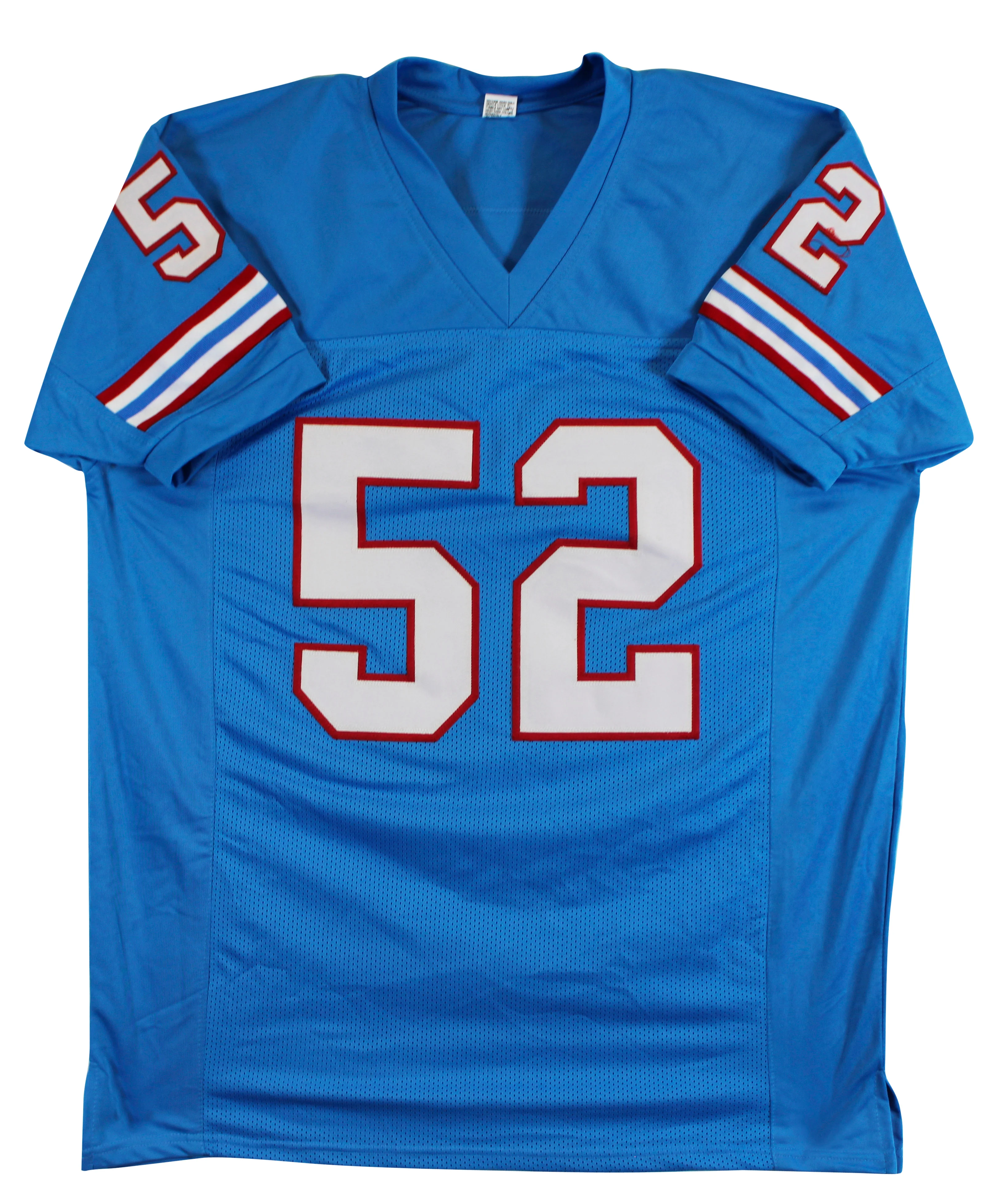 Robert Brazile "HOF 2018" Signed Light Blue Pro Style Jersey BAS Witnessed - Image 4