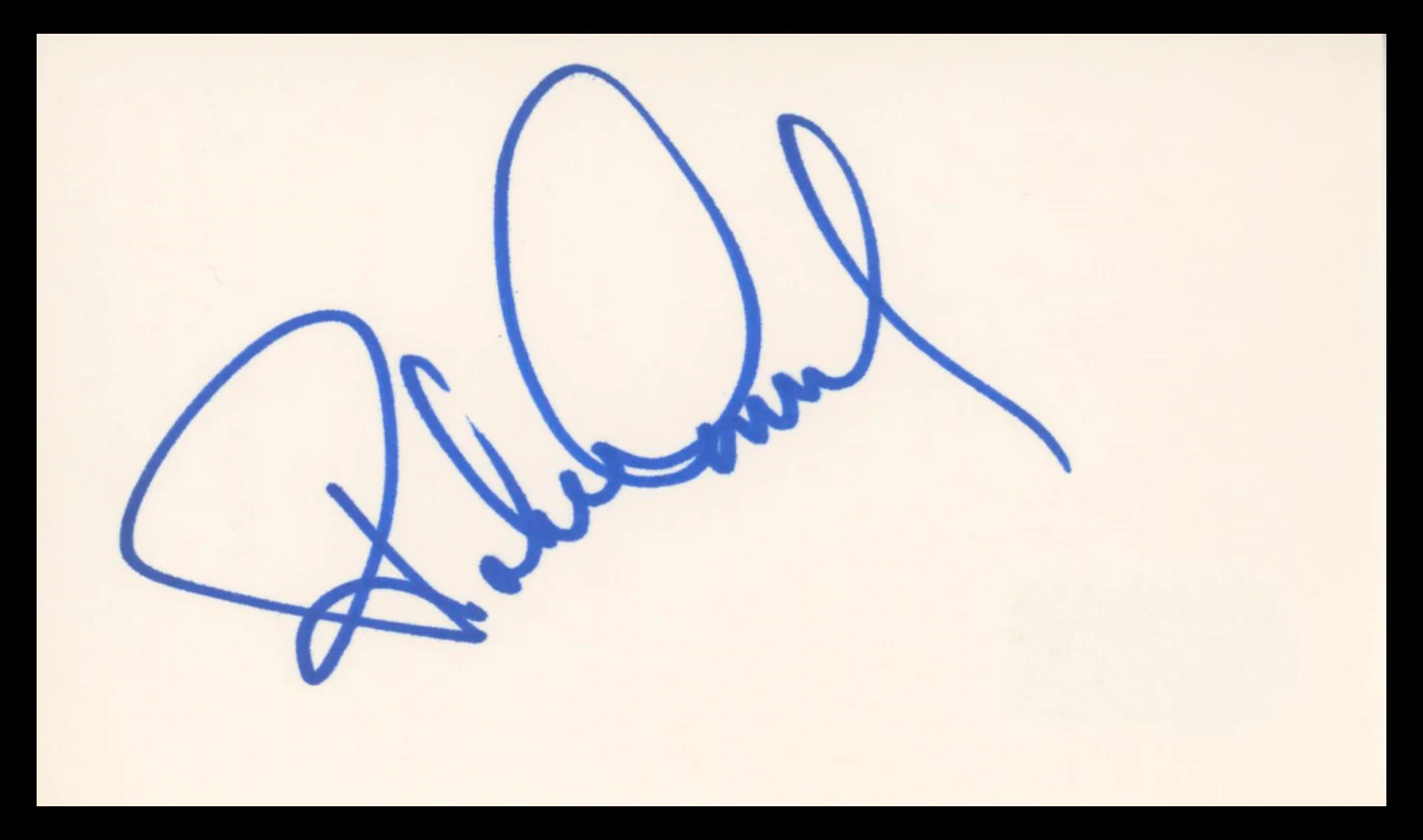 Robert Conrad The Wild Wild West Authentic Signed 3x5 Index Card BAS #BV00118 - Image 2