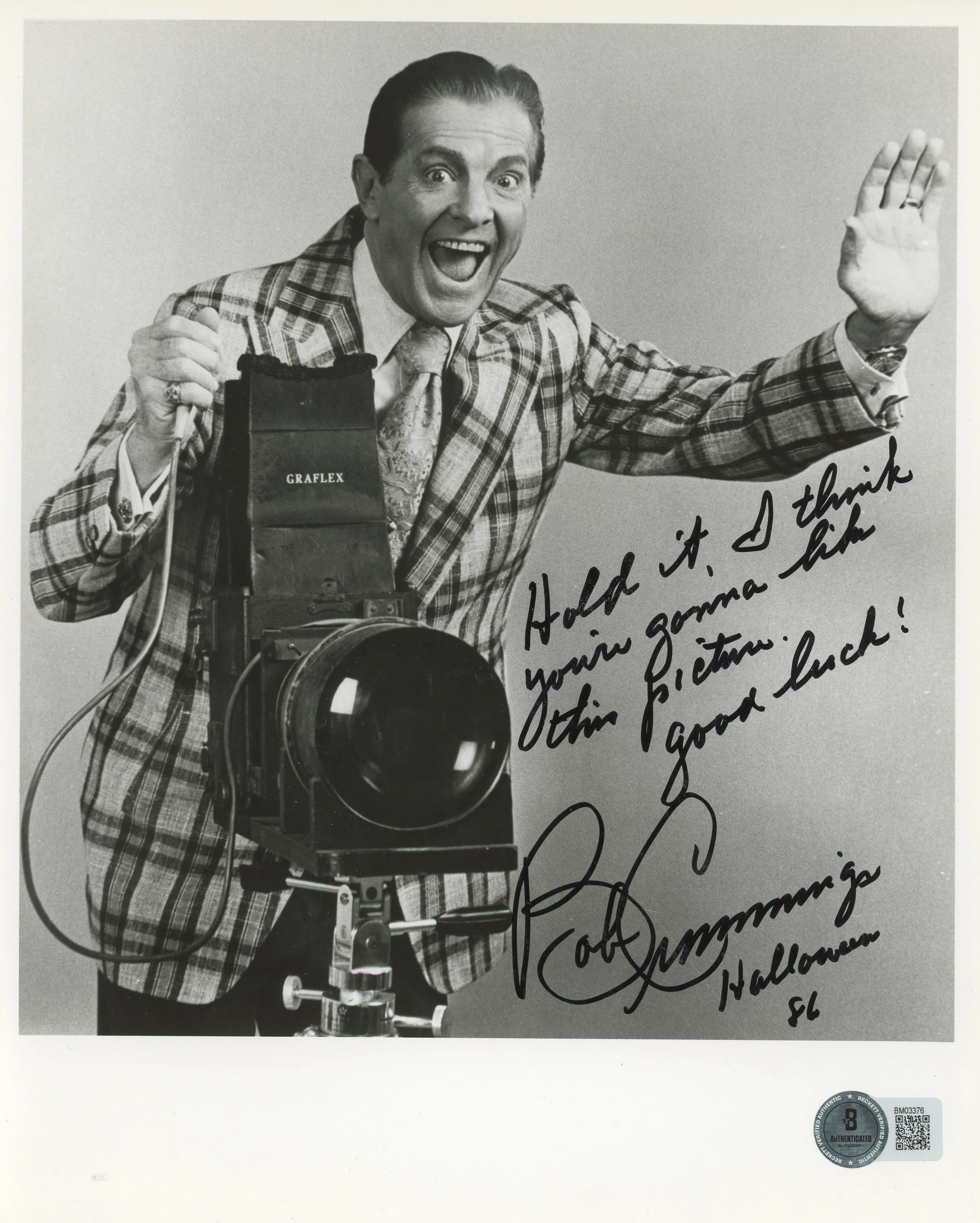 Robert Cummings Dial M for Murder "Hold It" Signed 8x10 Photo BAS #BM03376 - Image 2