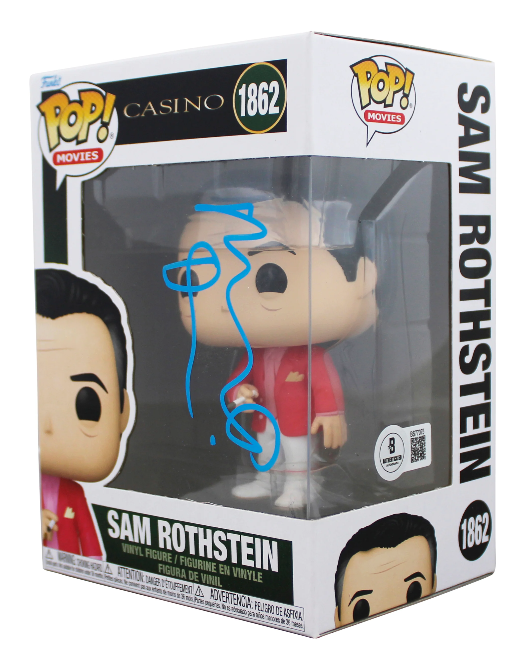 Robert De Niro Casino Signed Sam Rothstein #1862 Funko Pop Figure BAS #BS77075 - Image 3