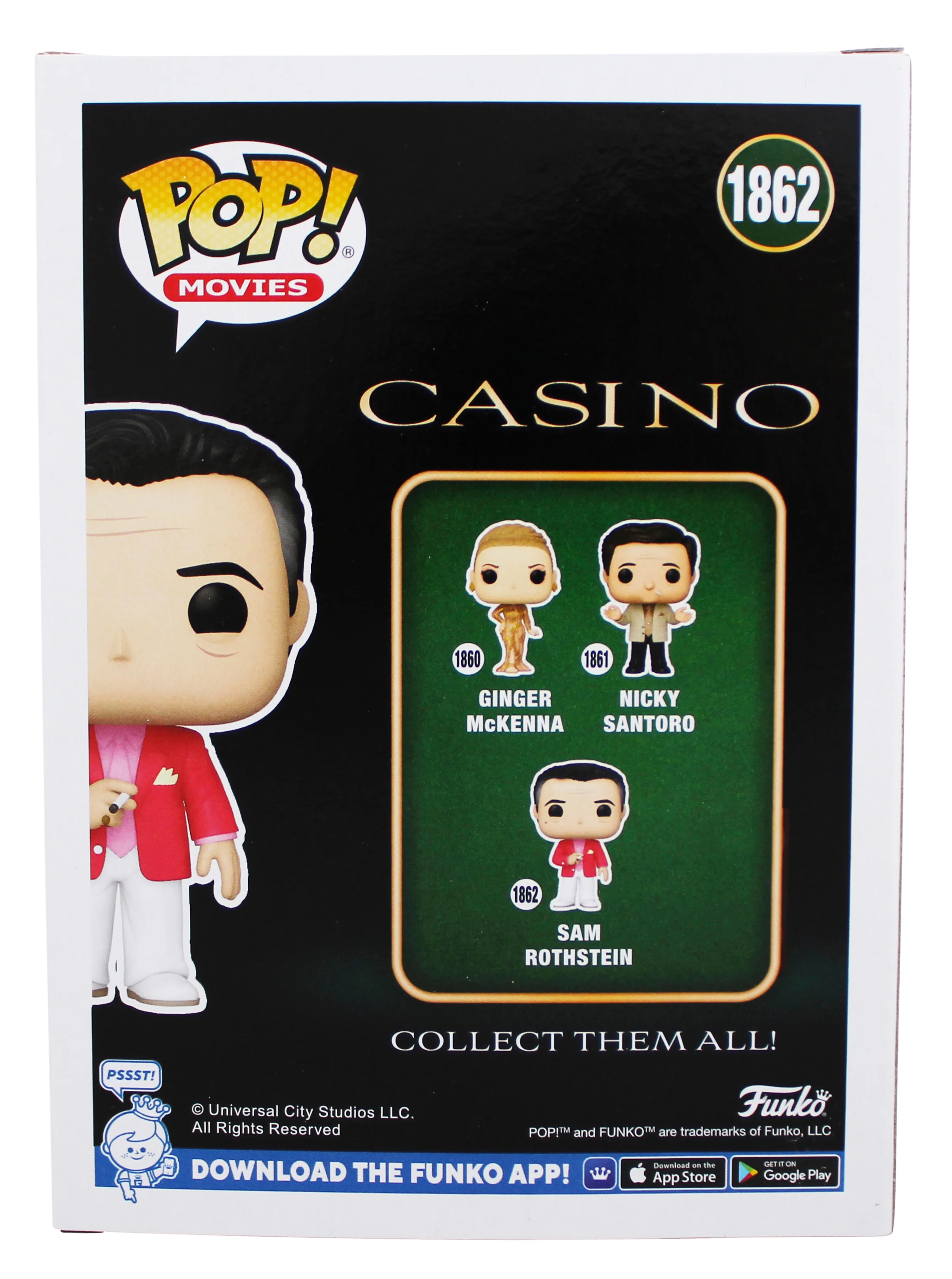 Robert De Niro Casino Signed Sam Rothstein #1862 Funko Pop Vinyl Figure BAS - Image 5