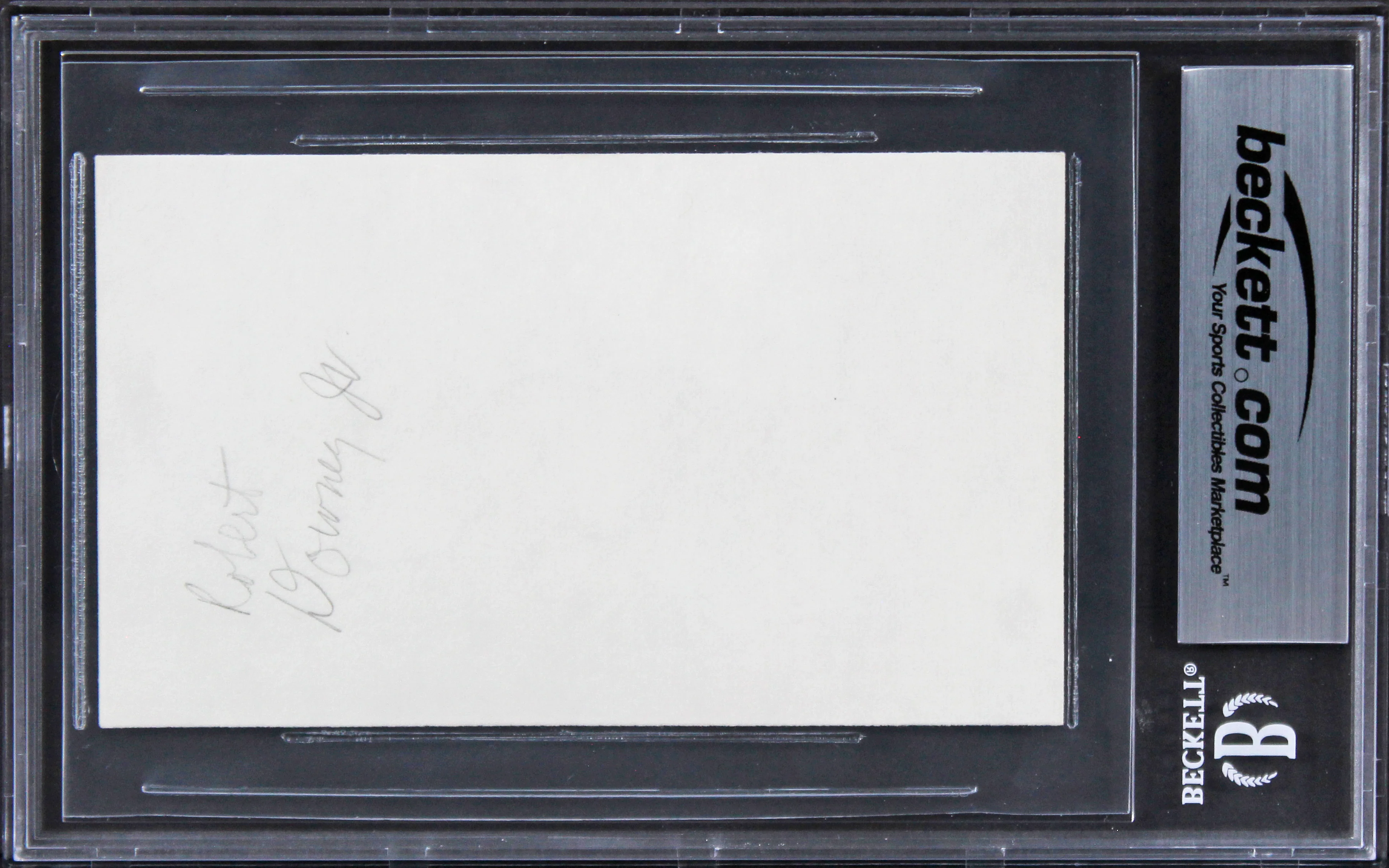 Robert Downey Jr Iron Man Authentic Signed 3x5 Index Card BAS Slabbed - Image 3