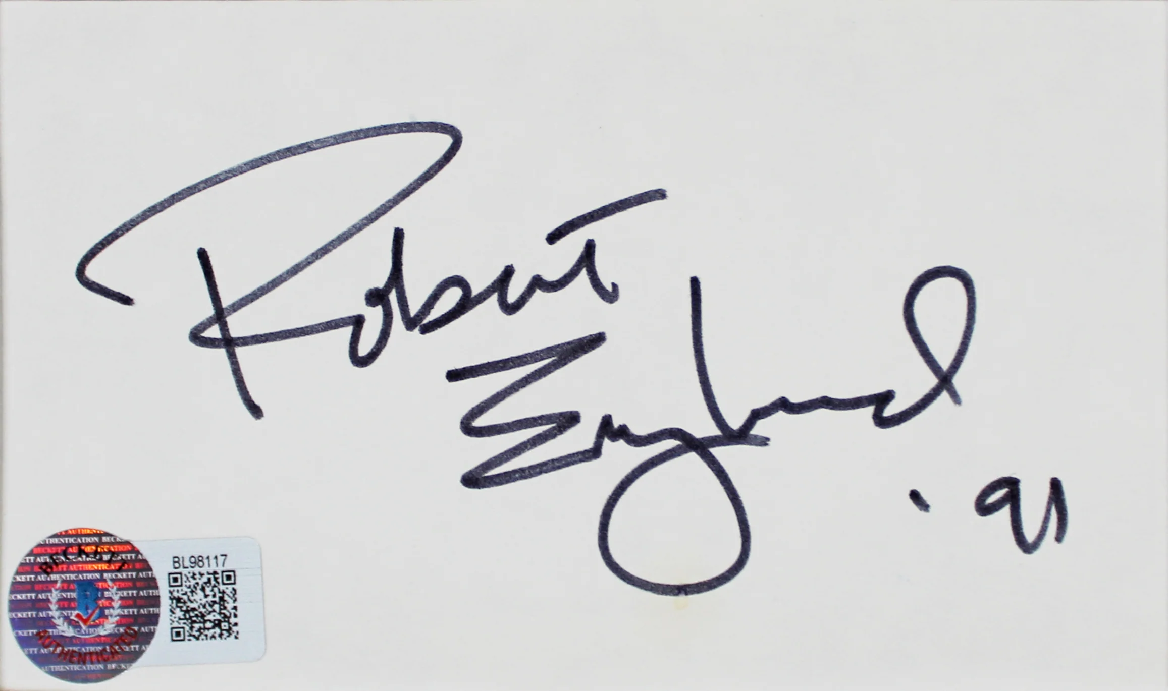 Robert Englund A Nightmare on Elm Street Signed & Framed 3x5 Index Card BAS - Image 3