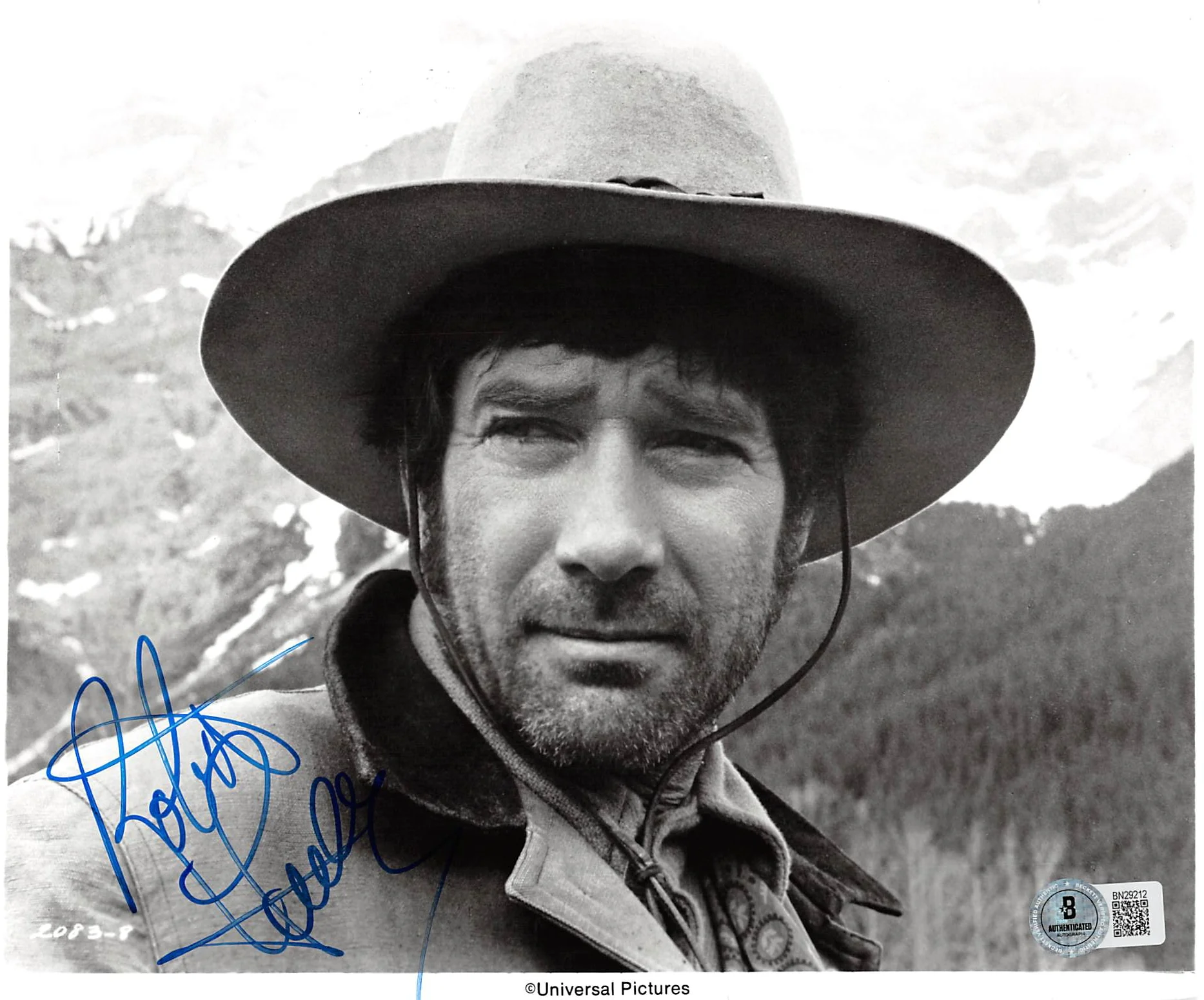Robert Fuller Mustang Country Authentic Signed 8x9.5 Photo BAS #BN29212 - Image 2