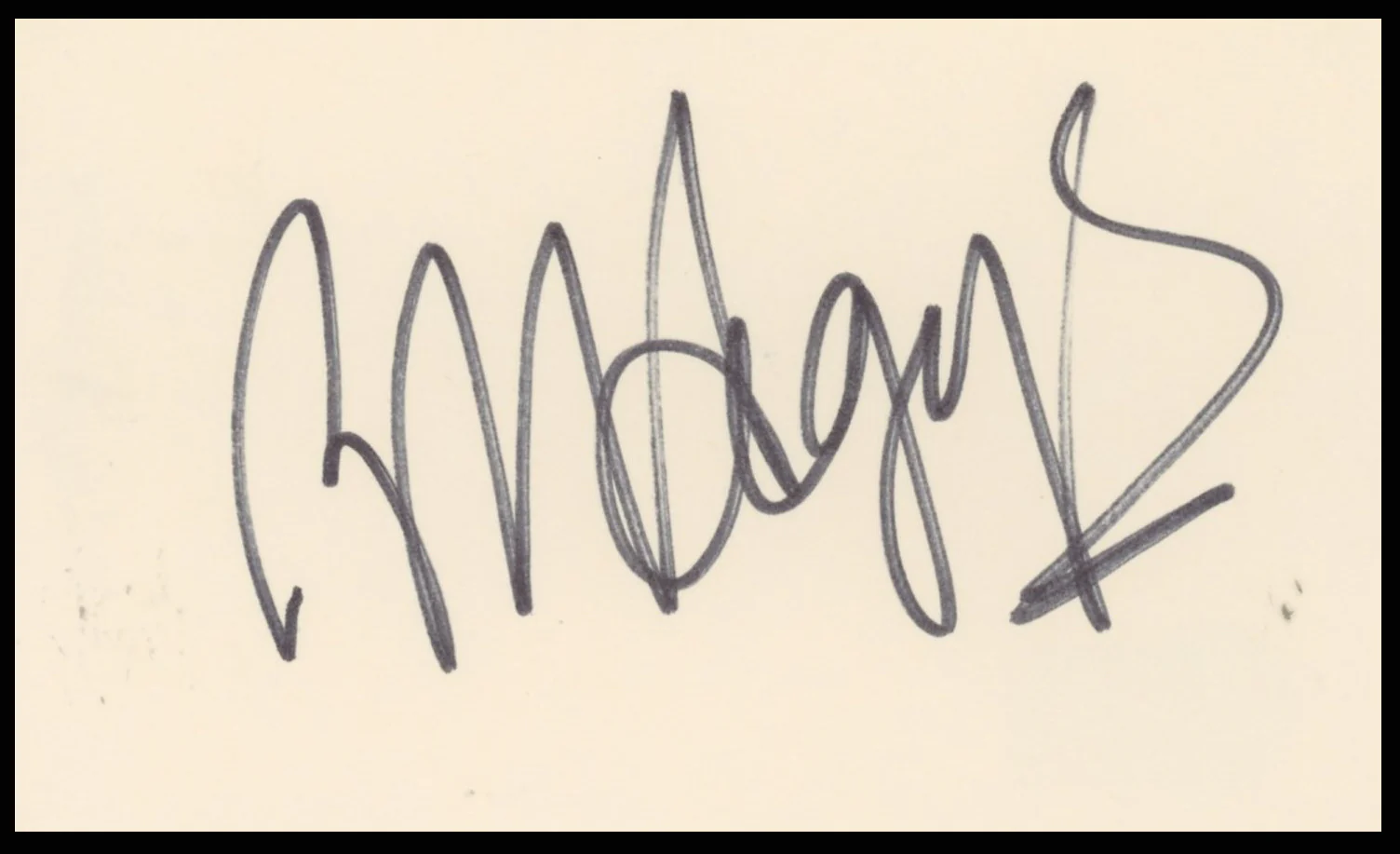Robert Hegyes Welcome Back, Kotter Authentic Signed 3x5 Index Card BAS #BR26823