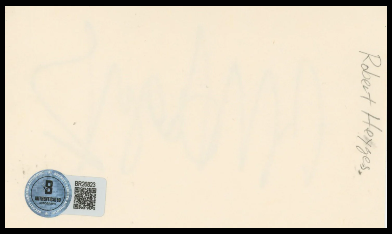 Robert Hegyes Welcome Back, Kotter Authentic Signed 3x5 Index Card BAS #BR26823 - Image 3