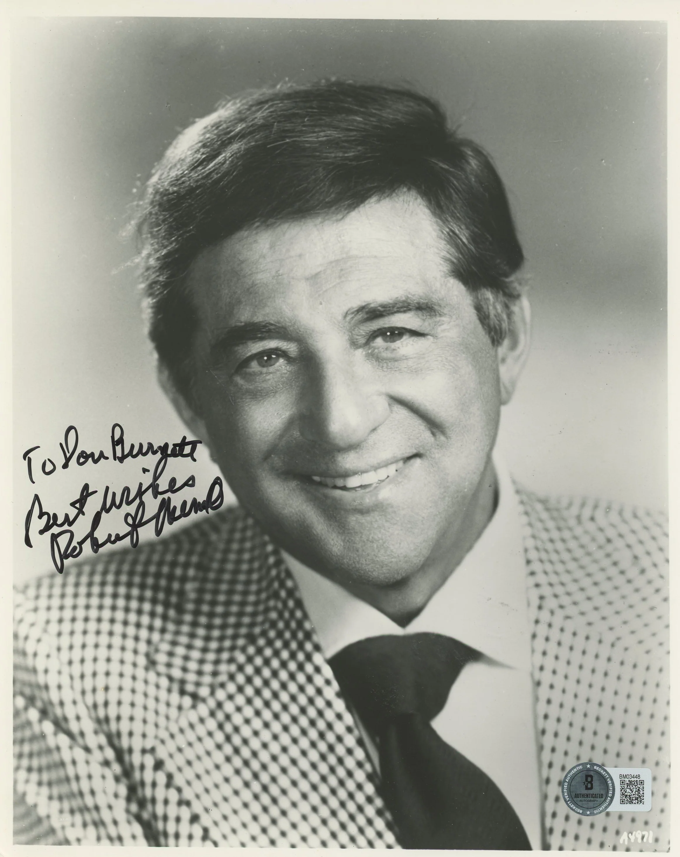 Robert Merrill Best Wishes Authentic Signed BAS #BM03448
