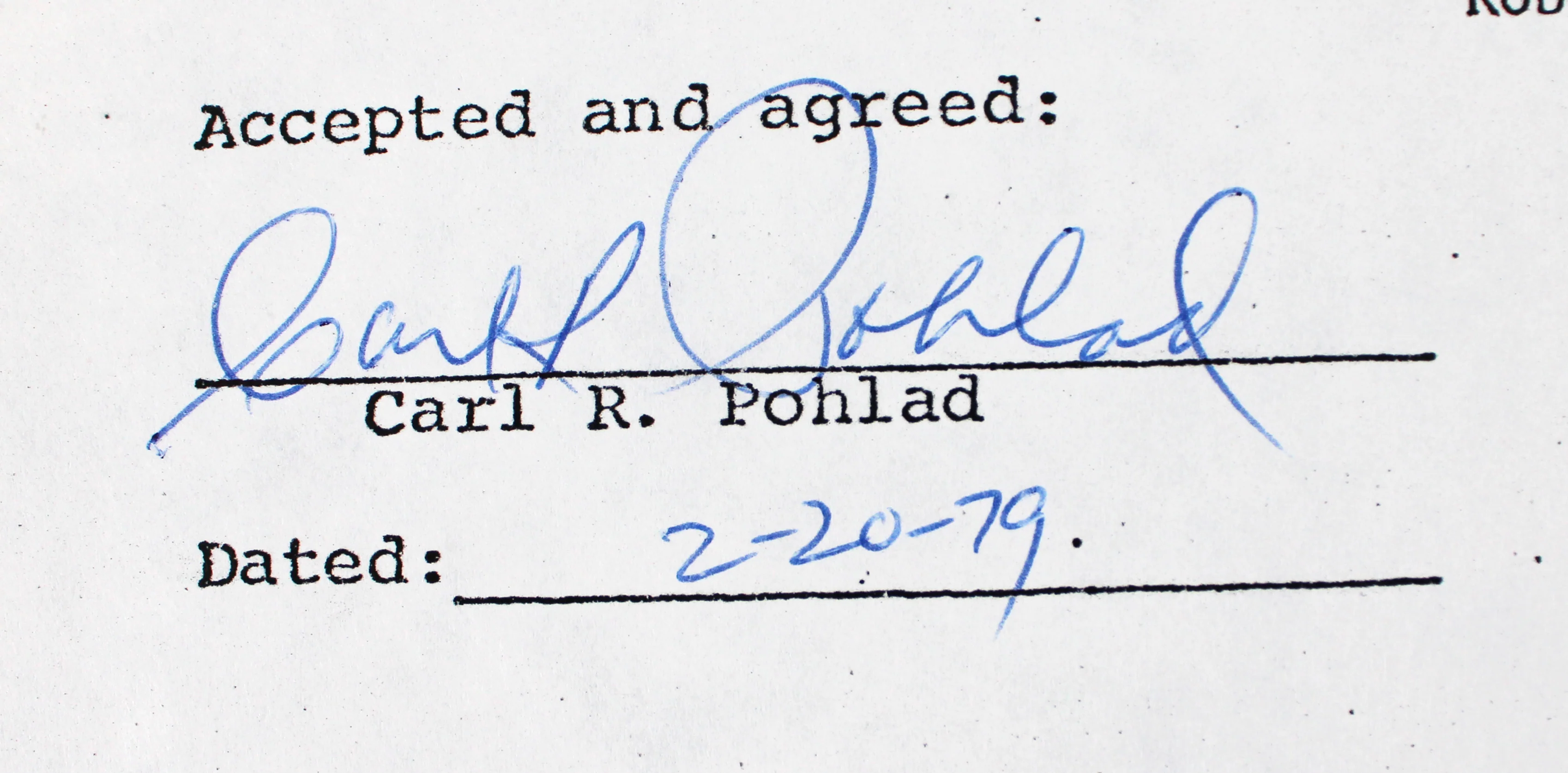 Robert Redford The Natural Authentic Signed 2 Page 8.5x11 Contract PSA #AC00941 - Image 6