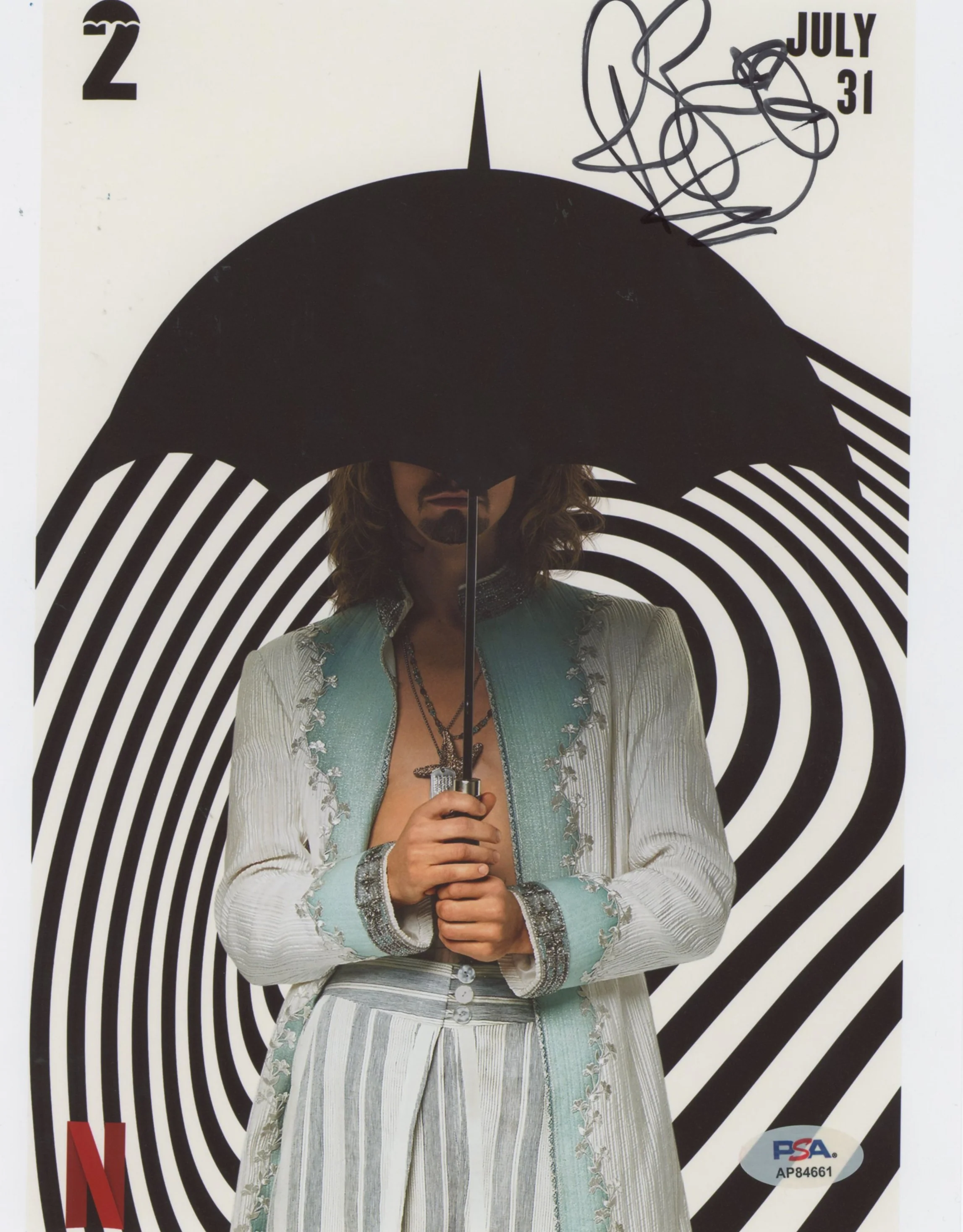 Robert Sheehan The Umbrella Academy Authentic Signed 8x10 Photo PSA/DNA AP84661 - Image 2