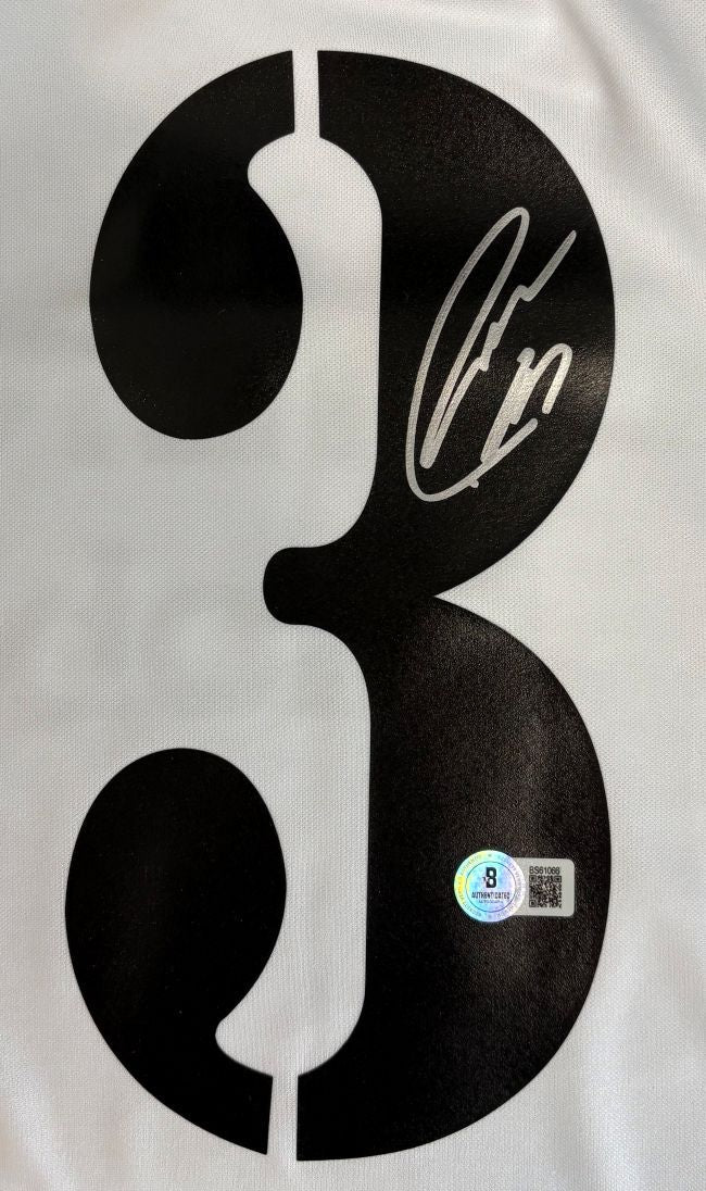 Roberto Carlos Signed Real Madrid Adidas Soccer Jersey BAS - Image 2